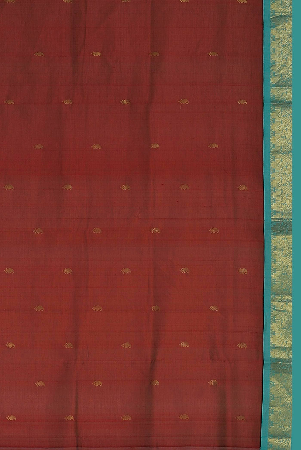 Maroon Silk Cotton Saree