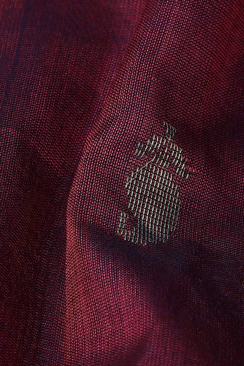 Maroon Silk Cotton Saree
