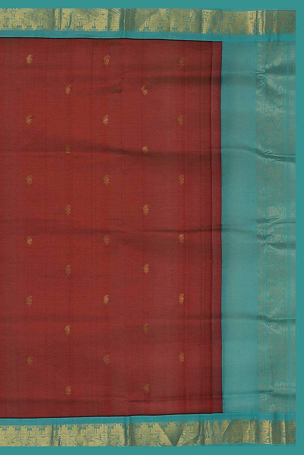 Maroon Silk Cotton Saree