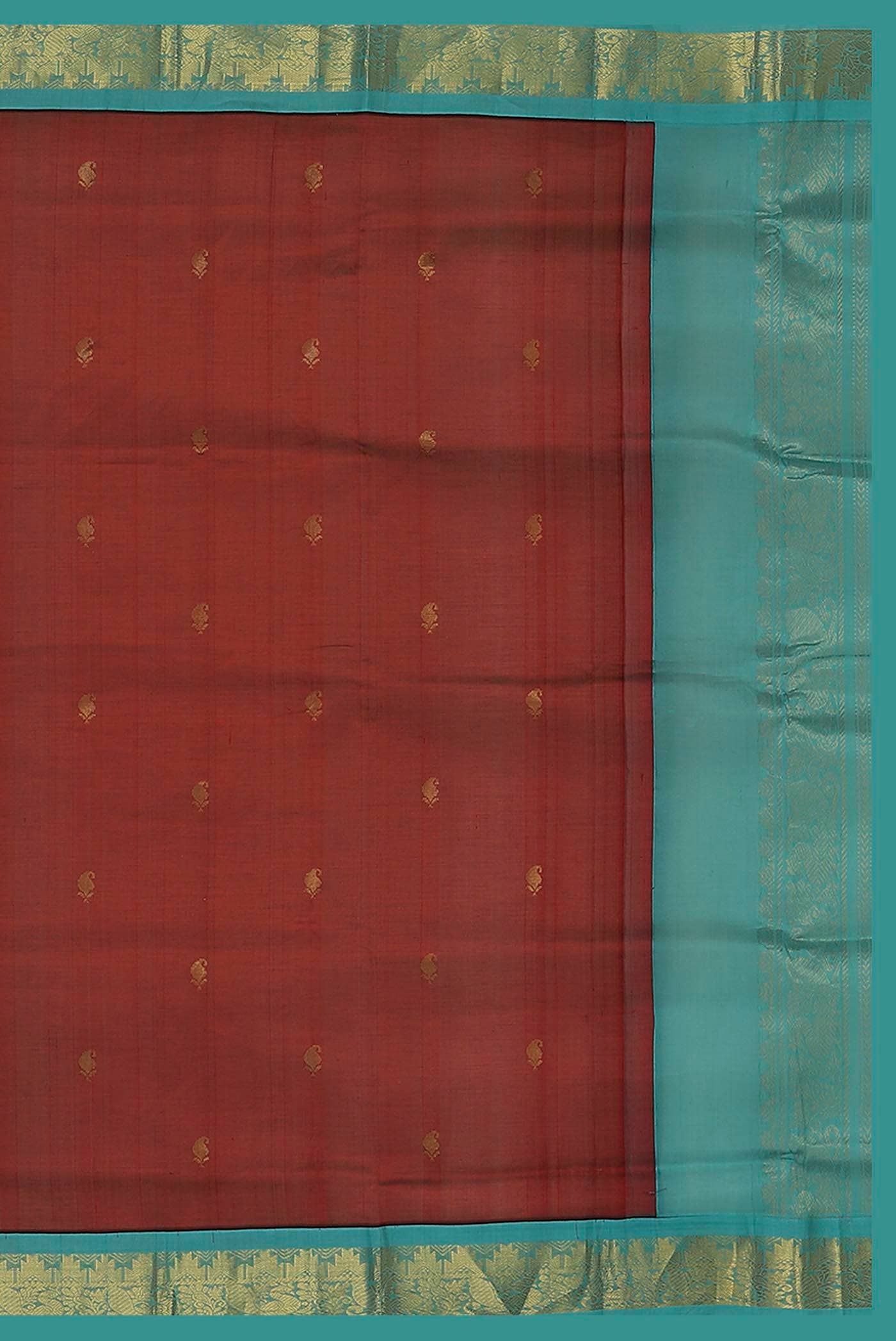 Maroon Silk Cotton Saree