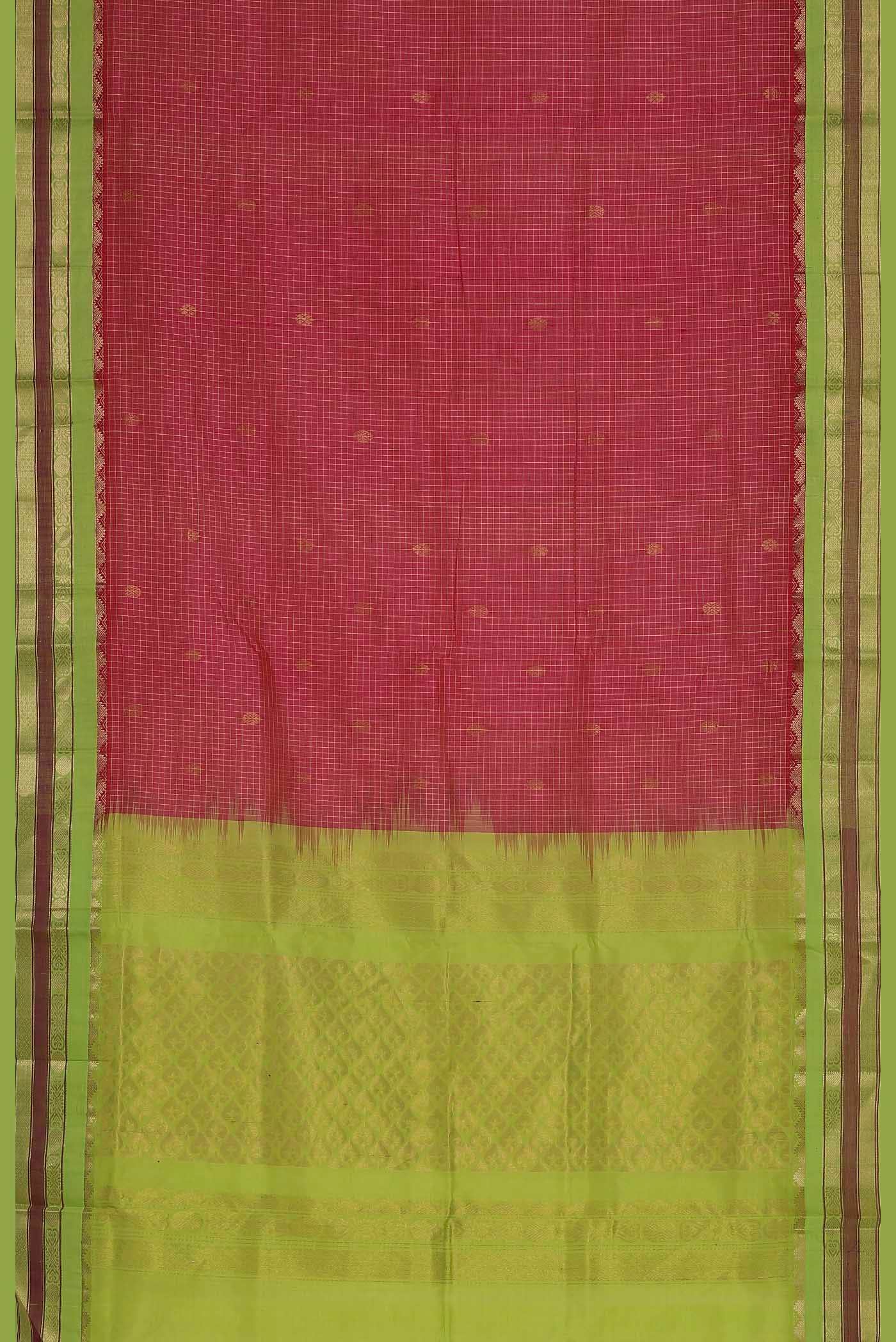 Pink Silk Cotton Saree