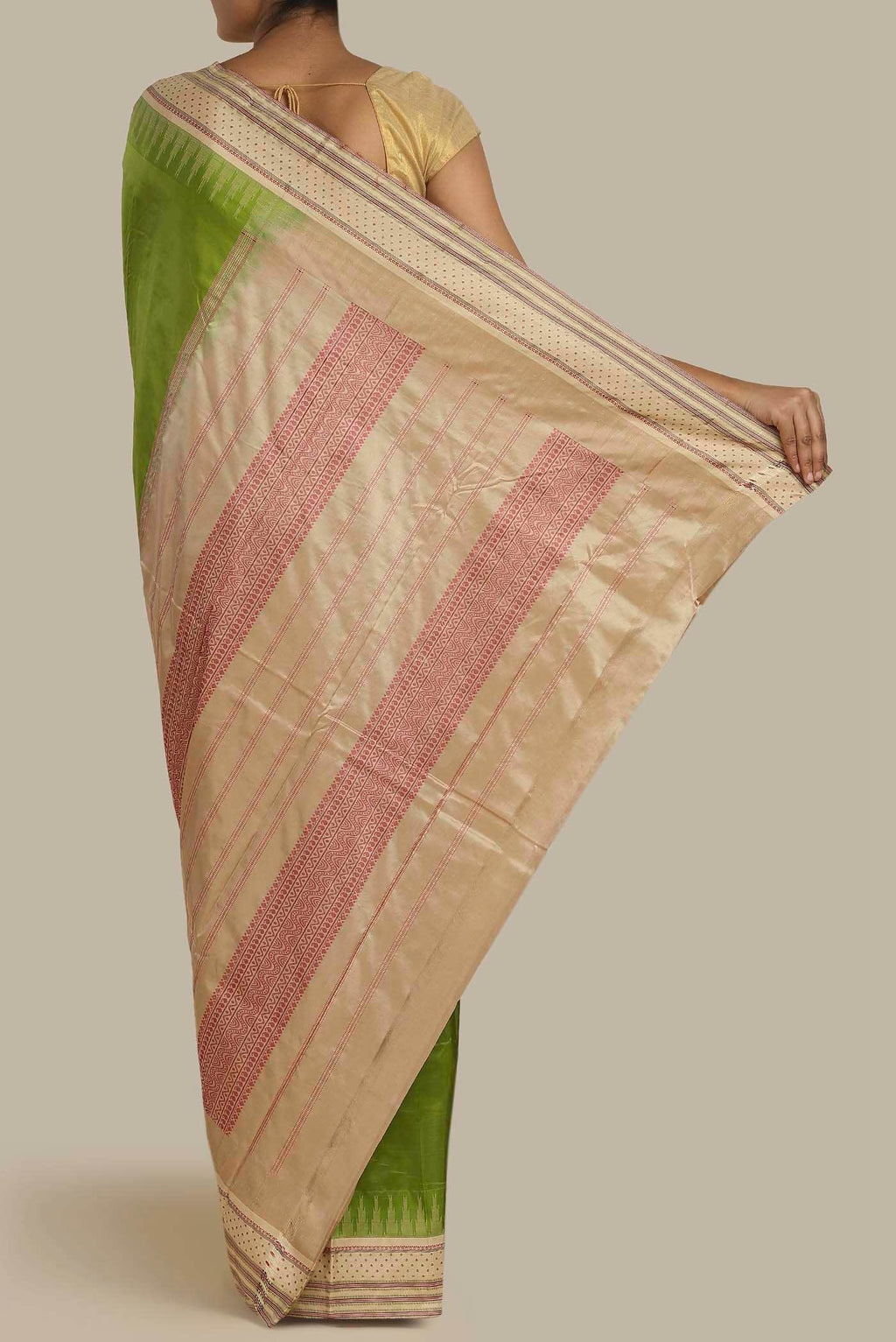 Green Bangalore Silk Saree