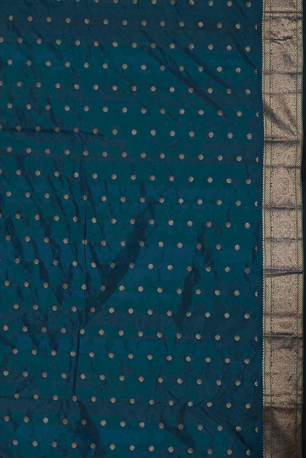 Blue Blended Bangalore Silk Saree