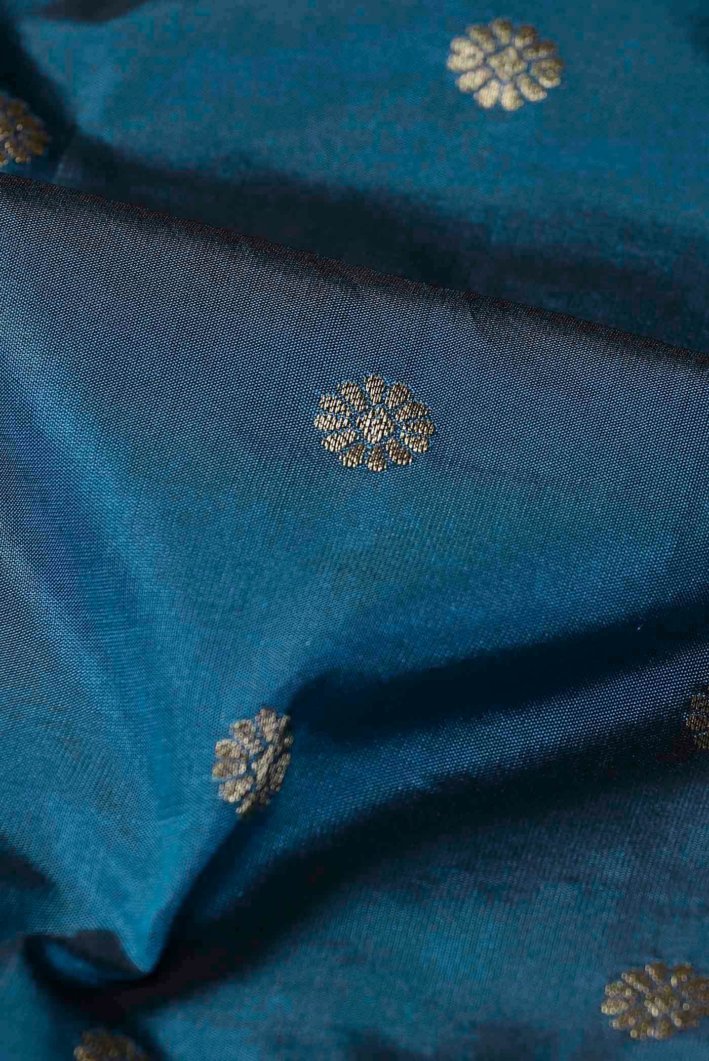Blue Blended Bangalore Silk Saree