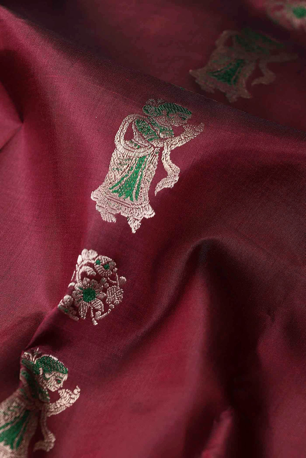 Maroon Baluchari Silk Saree