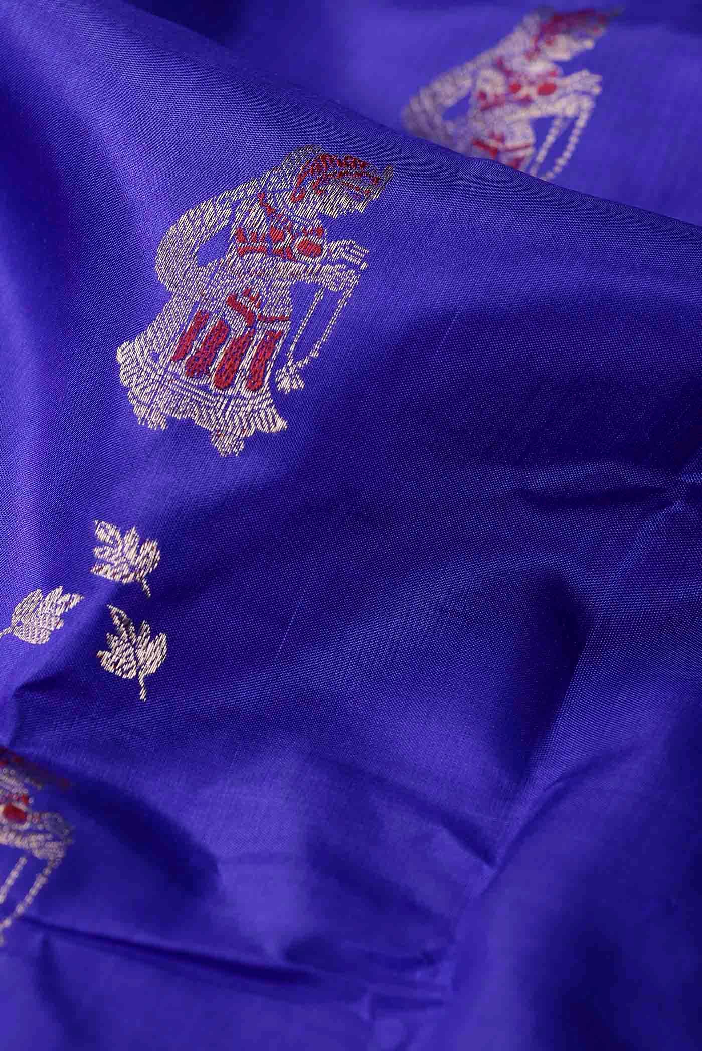 Blue Baluchari Silk Saree