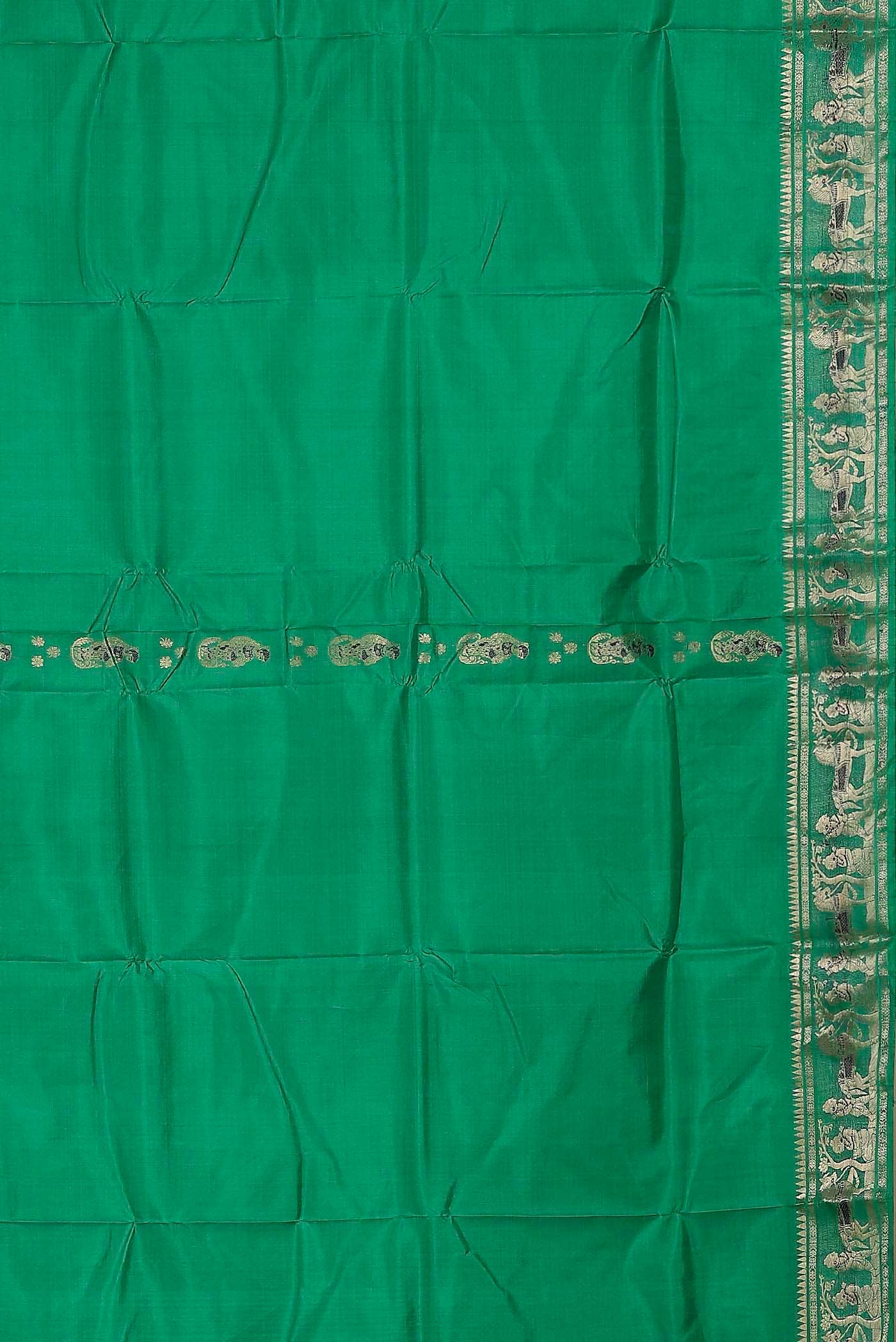 Green Baluchari Silk Saree