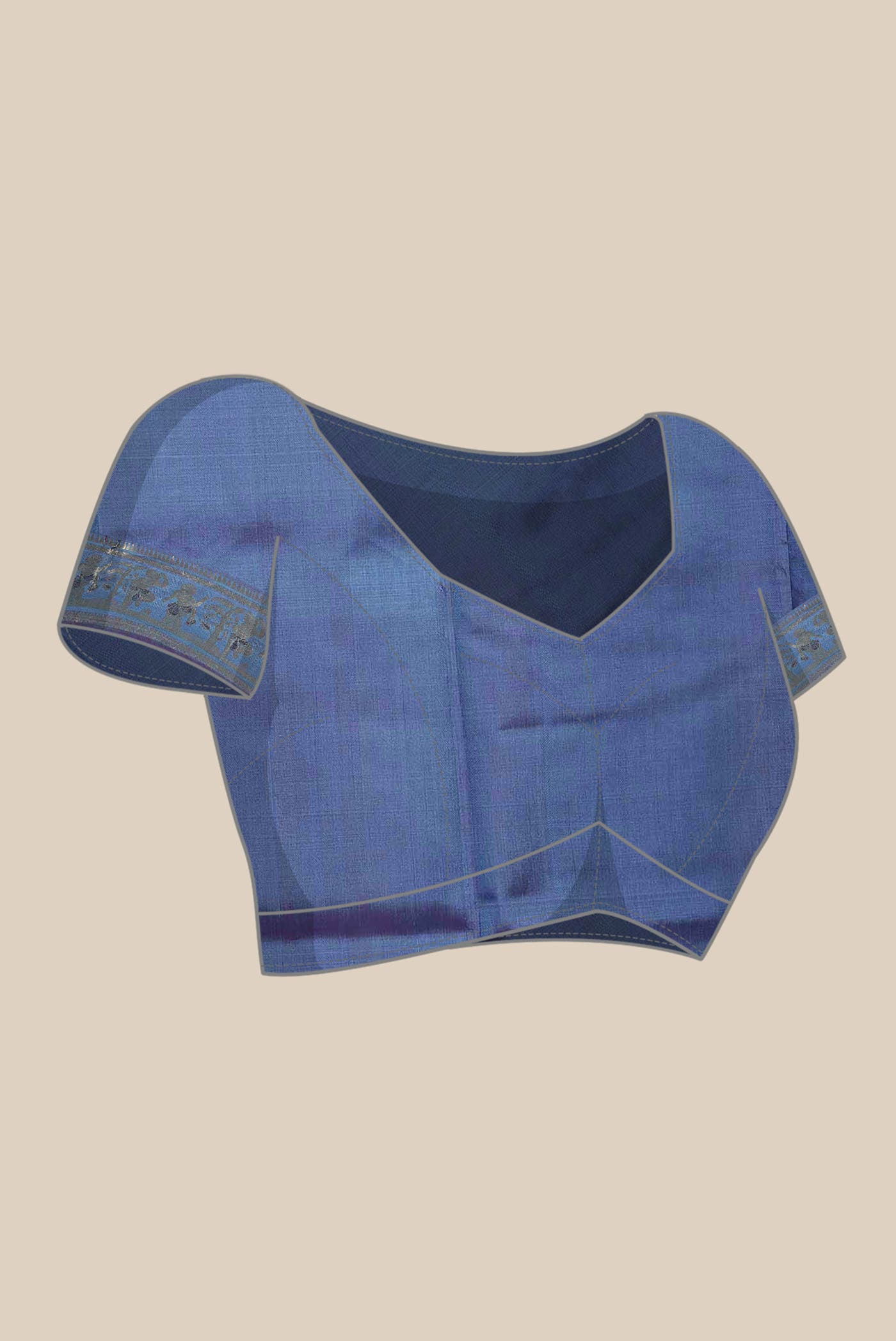 Blue Baluchari Silk Saree