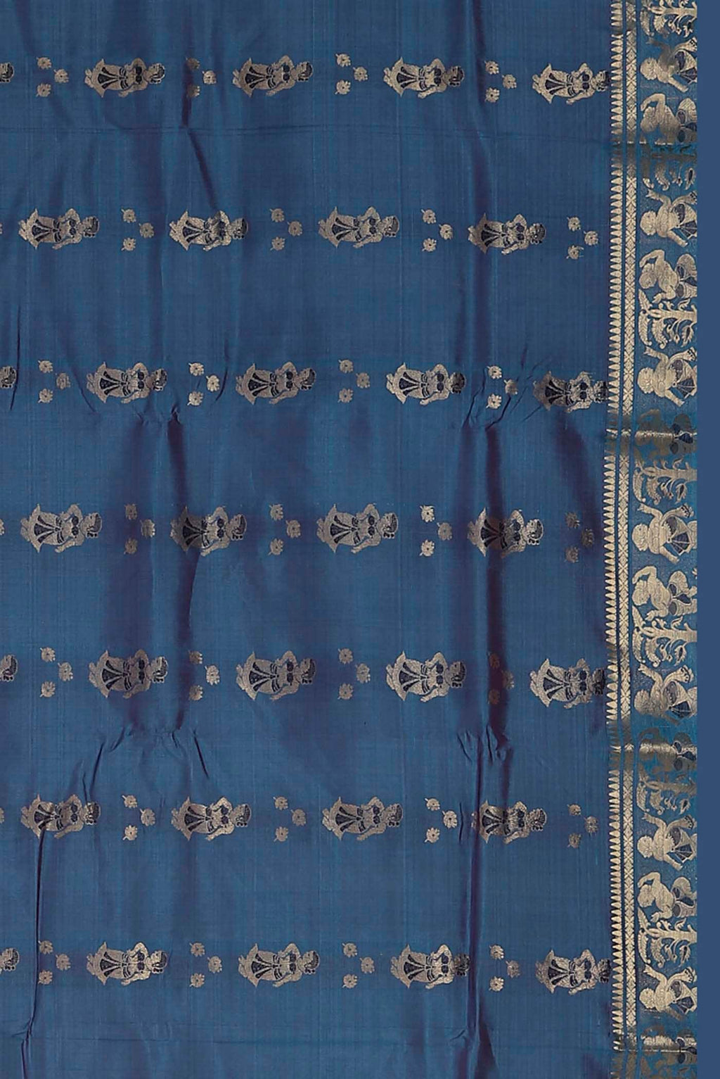 Blue Baluchari Silk Saree