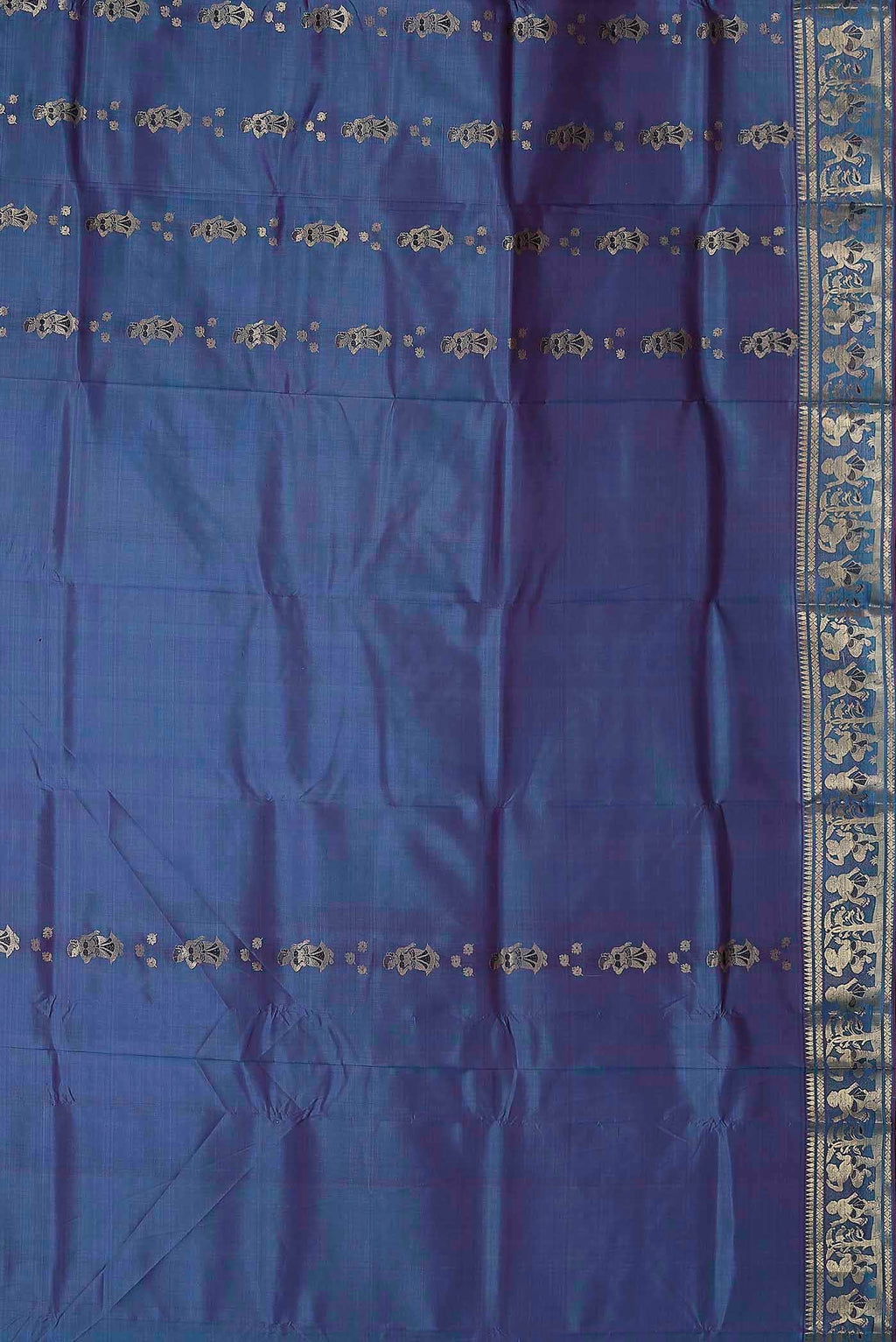 Blue Baluchari Silk Saree