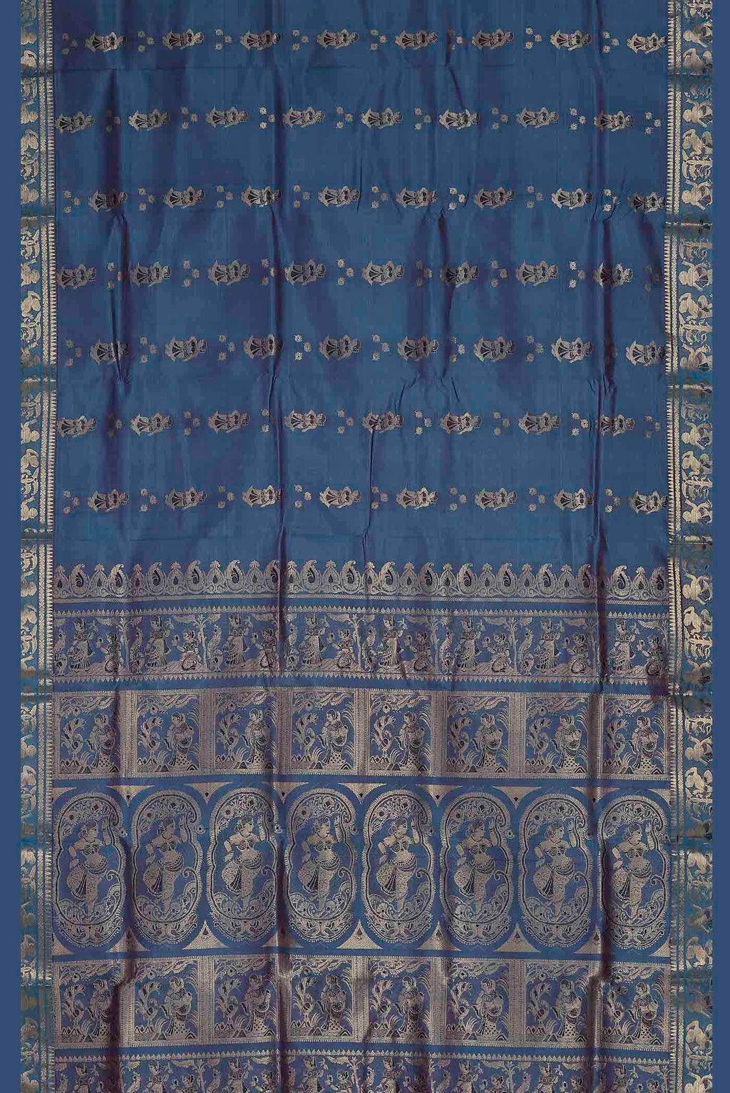 Blue Baluchari Silk Saree