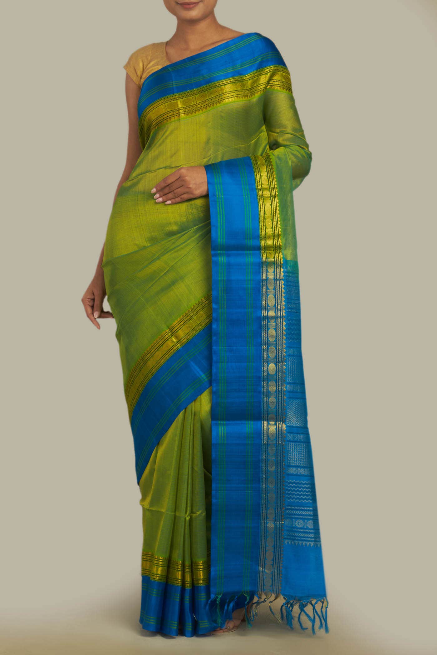 Green Coimbatore Silk Cotton Saree