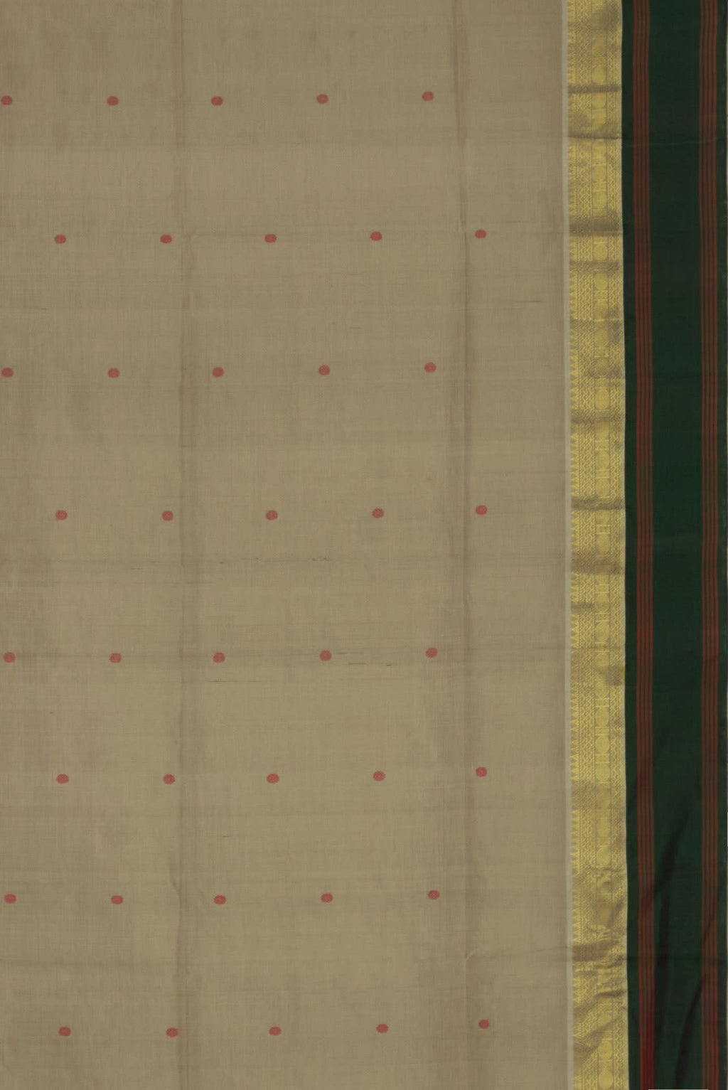 Beige Coimbatore Silk Cotton Saree