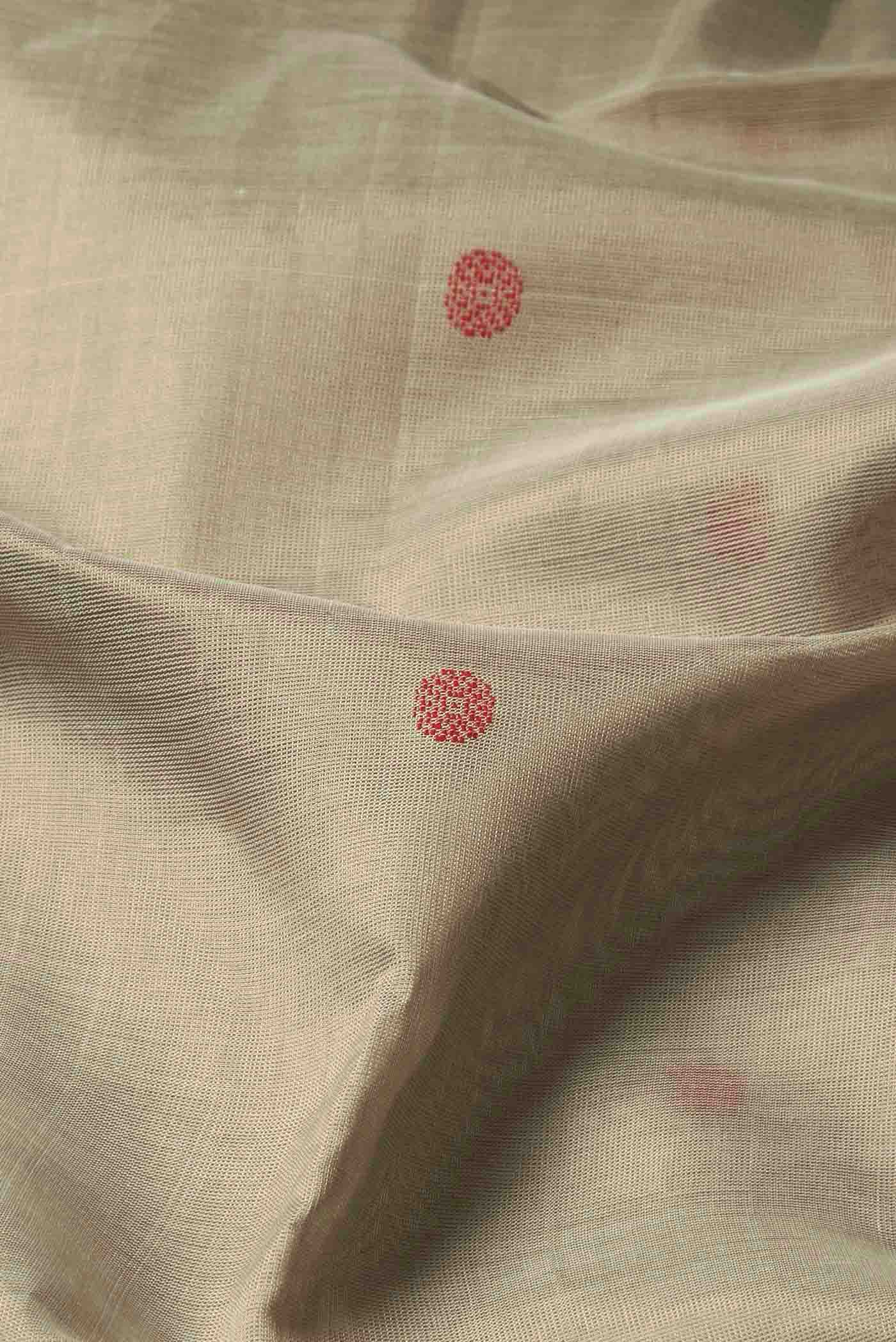 Beige Coimbatore Silk Cotton Saree