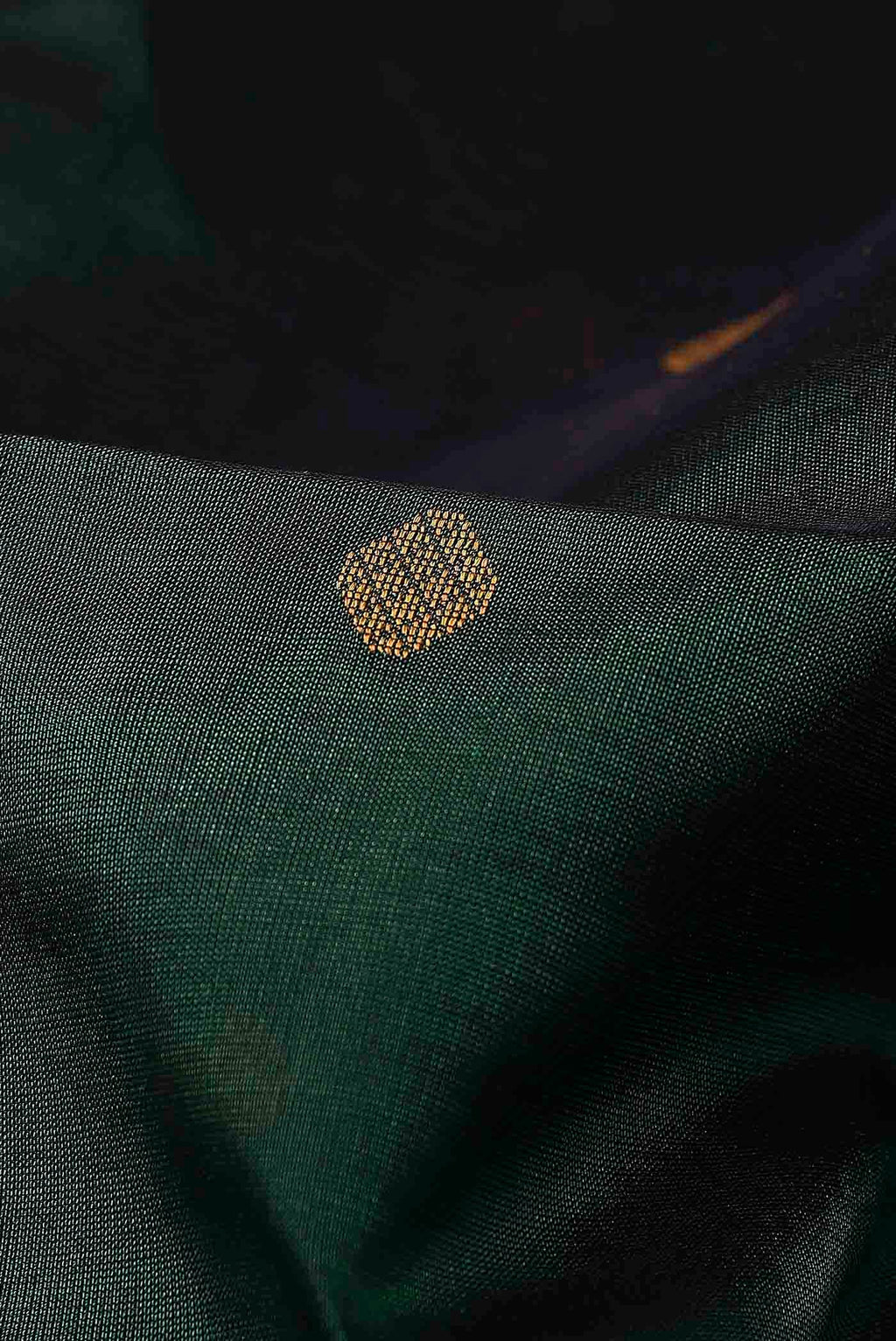 Bottle Green Silk Cotton Saree