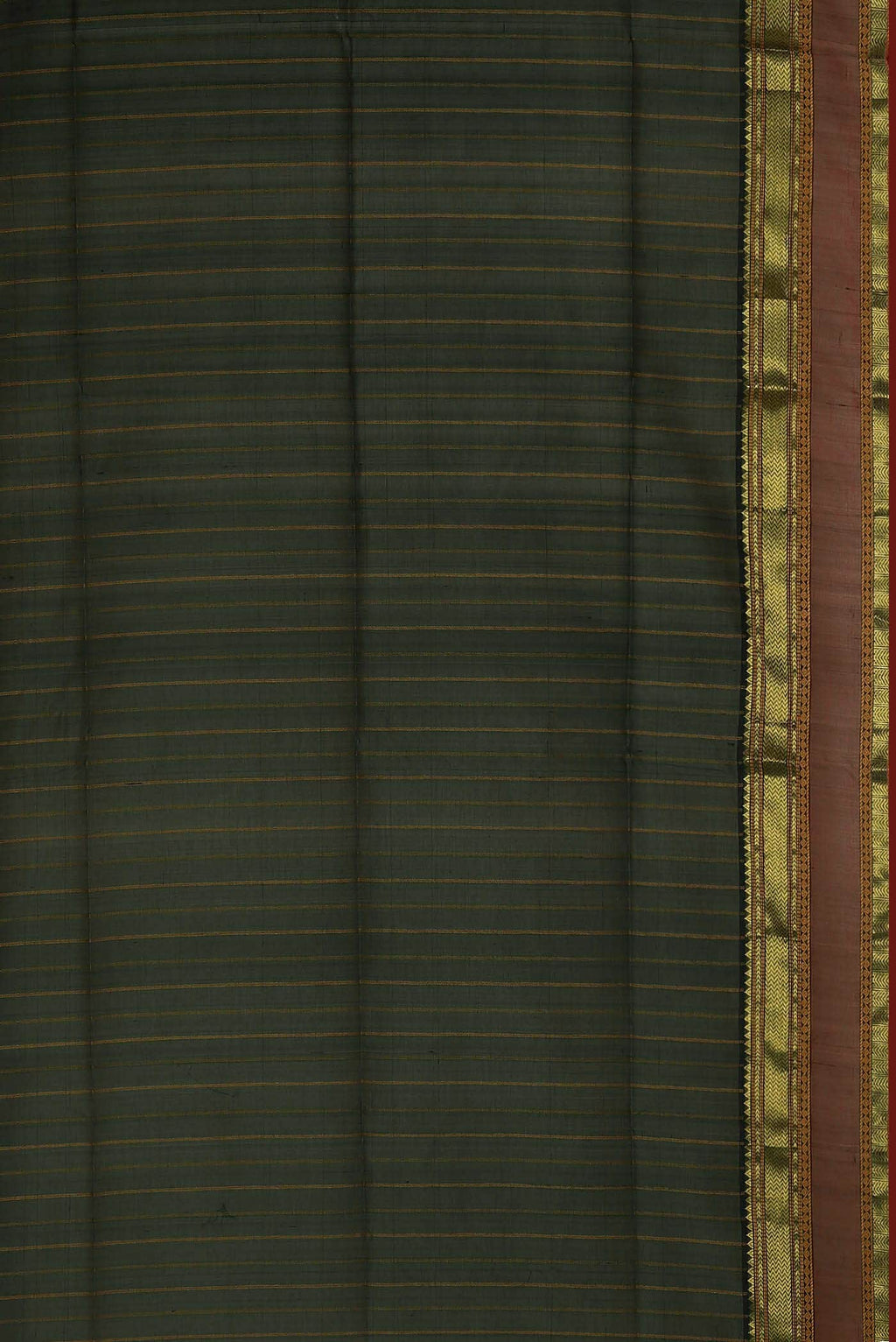 Bottle Green Silk Cotton Saree
