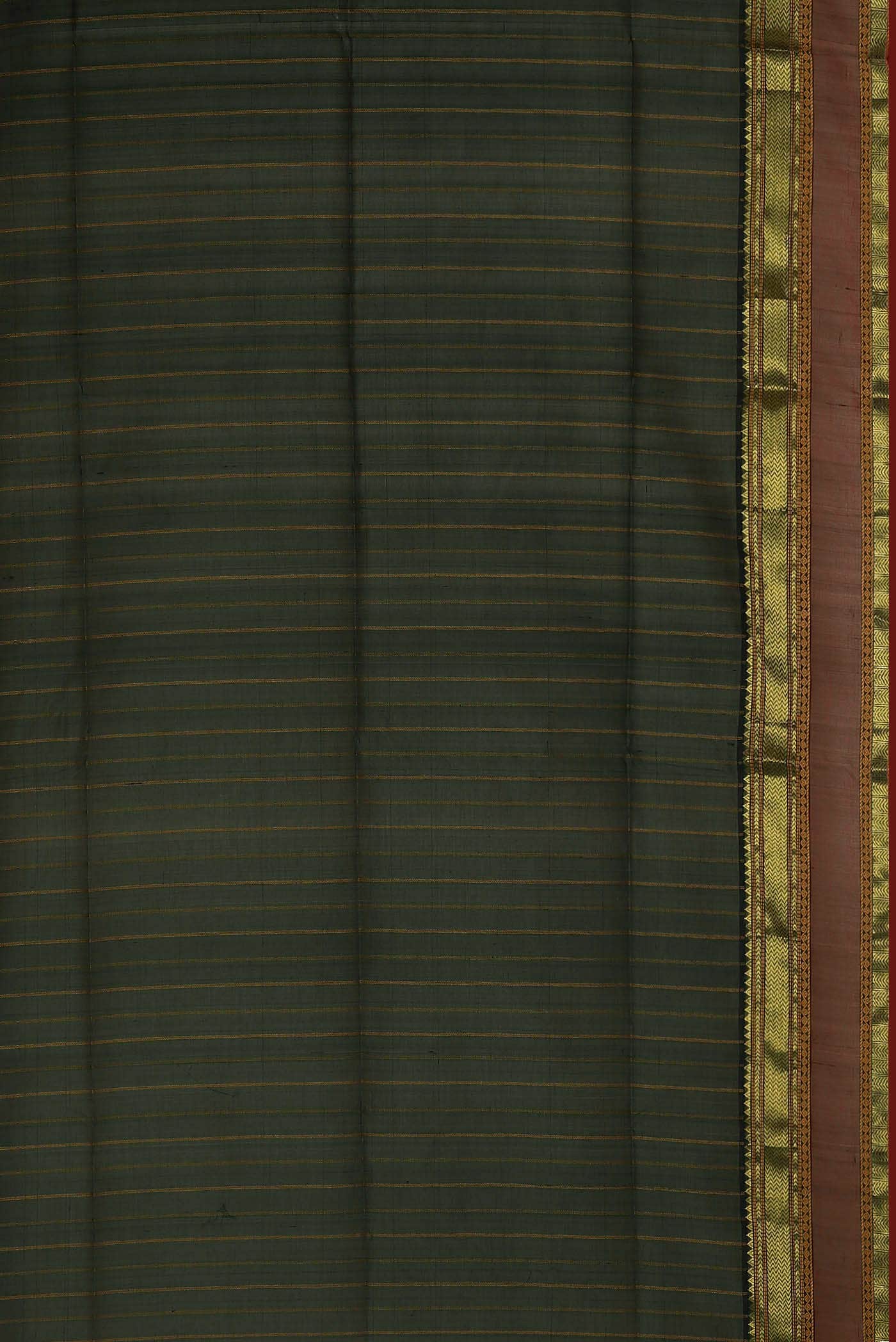 Bottle Green Silk Cotton Saree