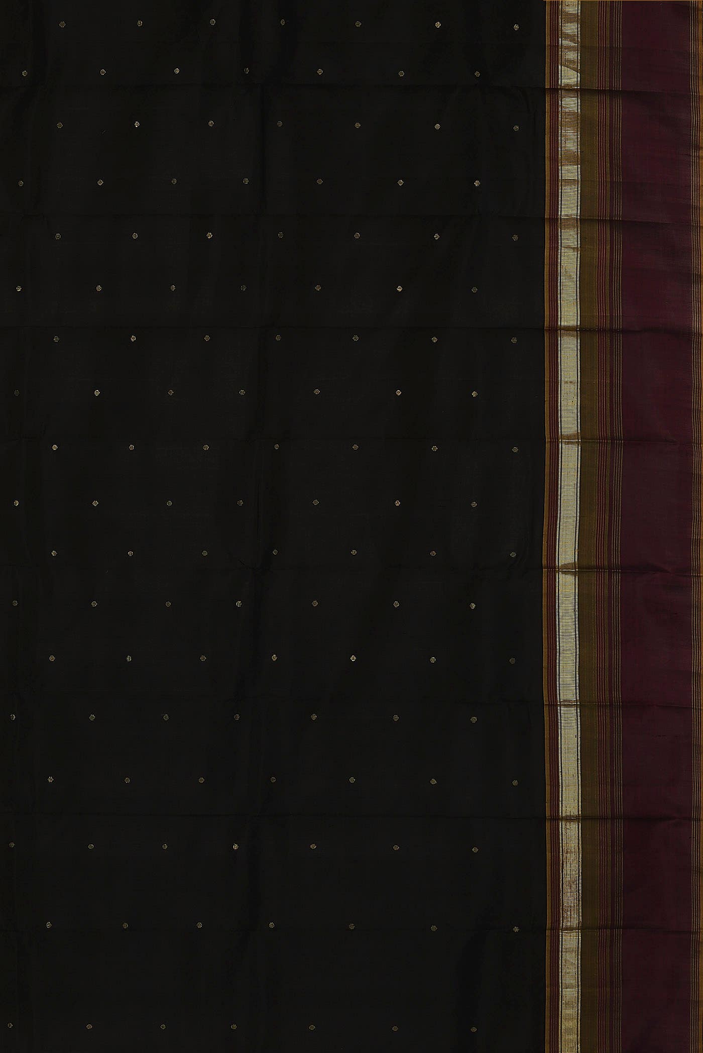 Black Kanchipuram Silk Saree