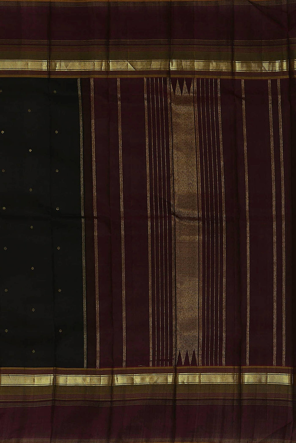 Black Kanchipuram Silk Saree