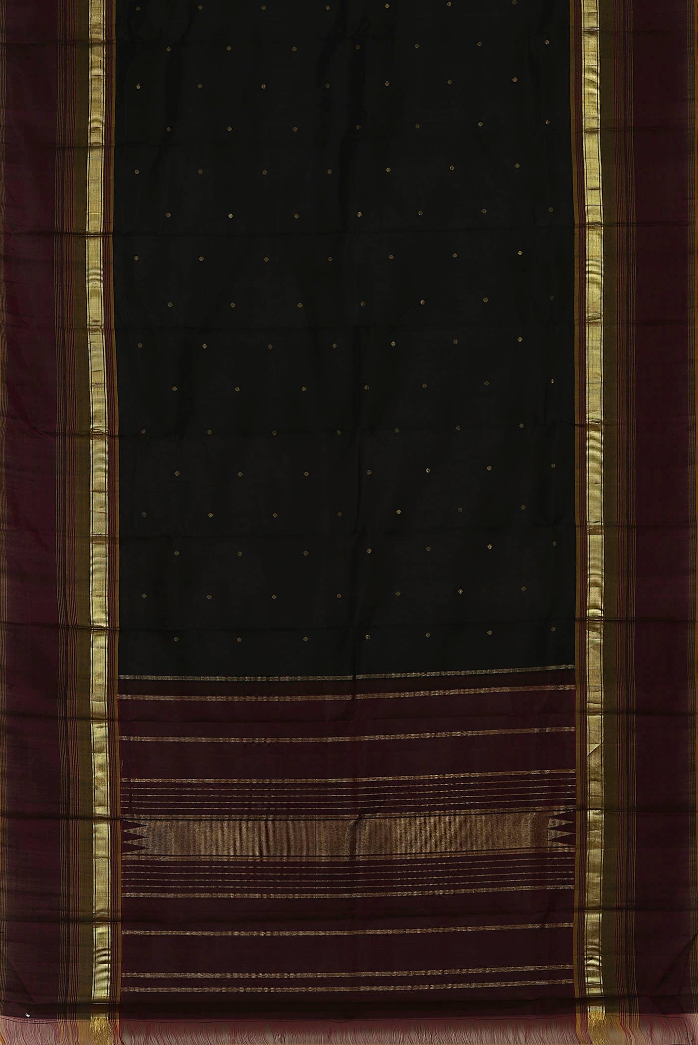 Black Kanchipuram Silk Saree