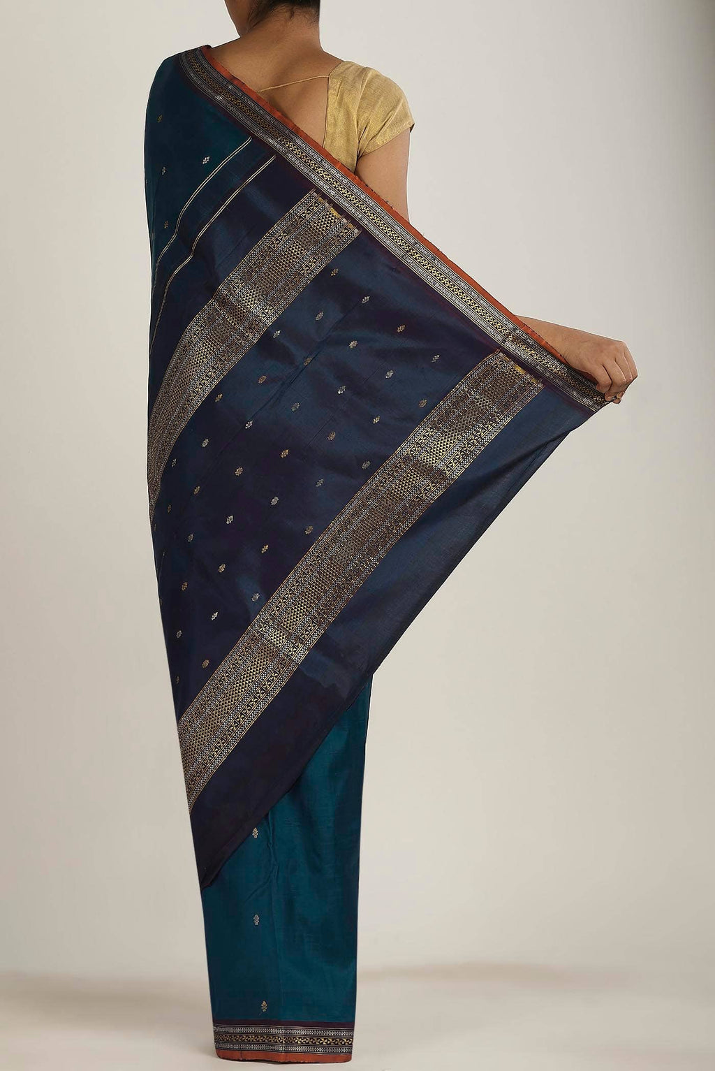Blue Kanchipuram Silk Saree