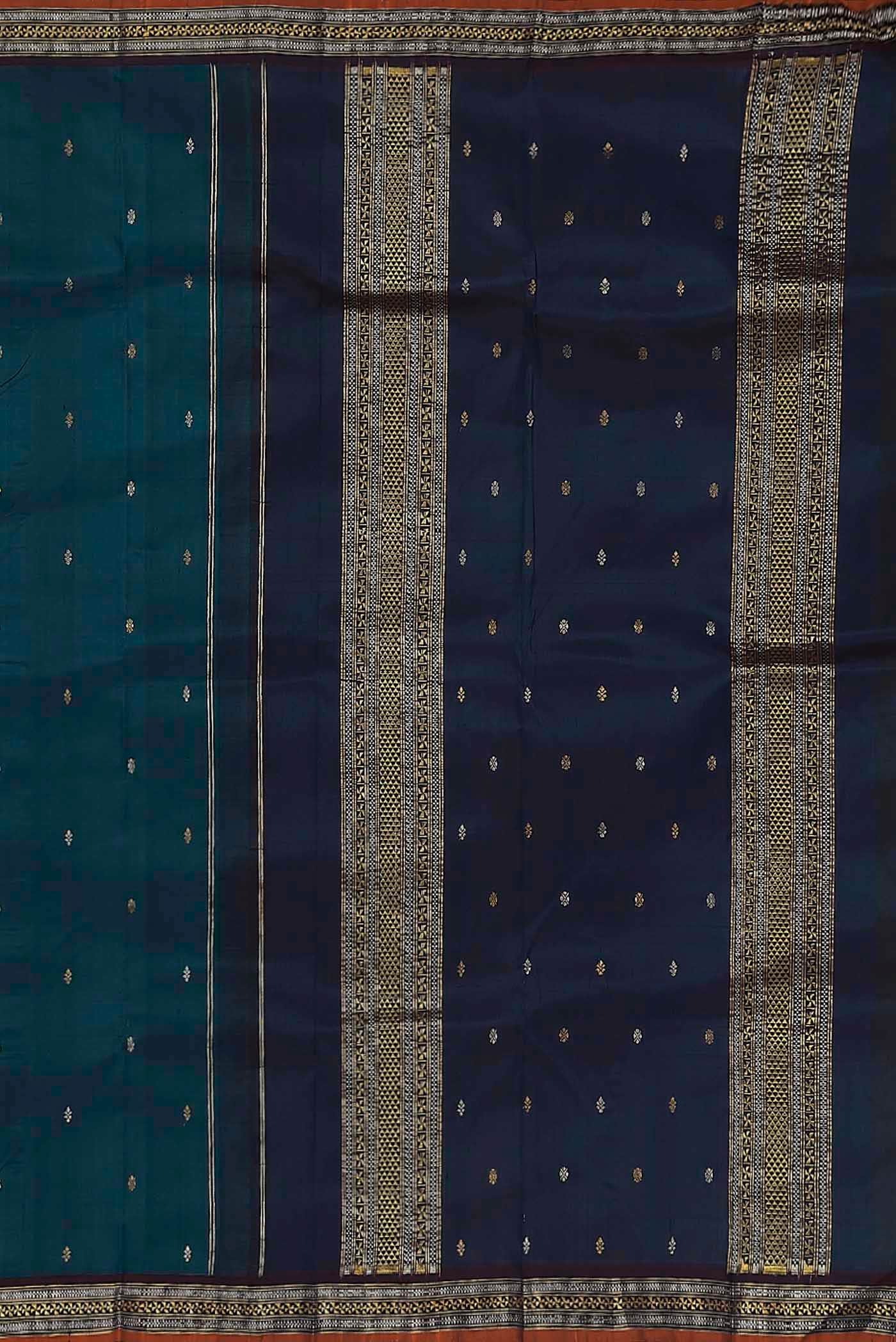Blue Kanchipuram Silk Saree