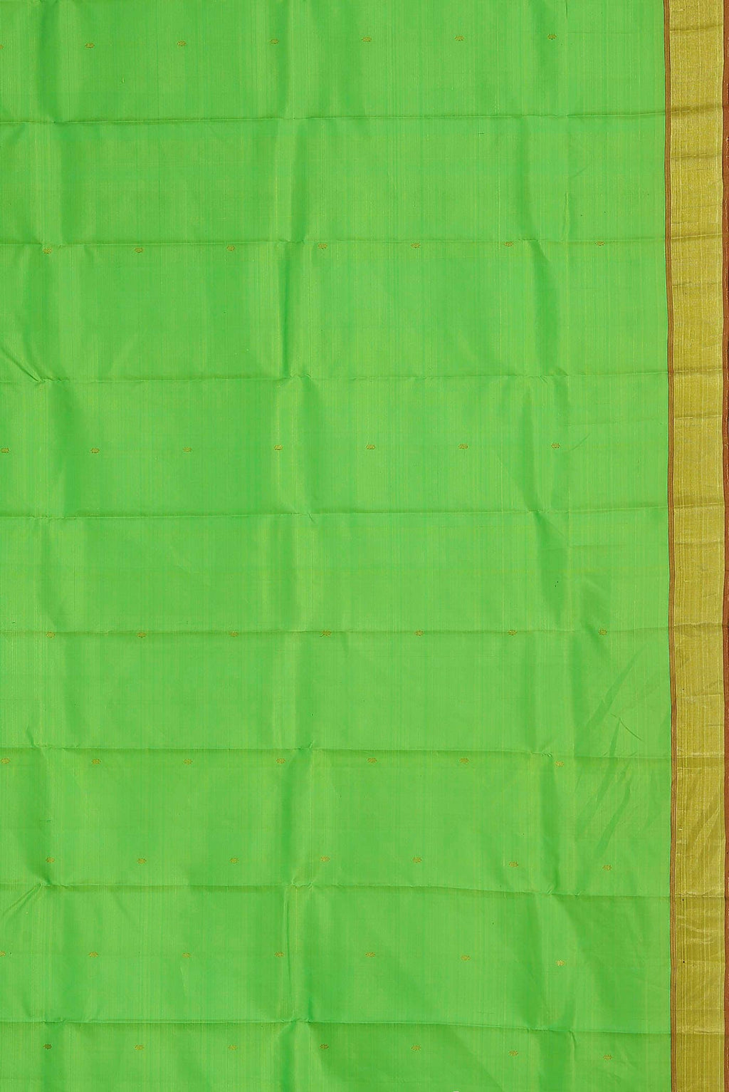 Parrot Green Kanchipuram Silk Saree