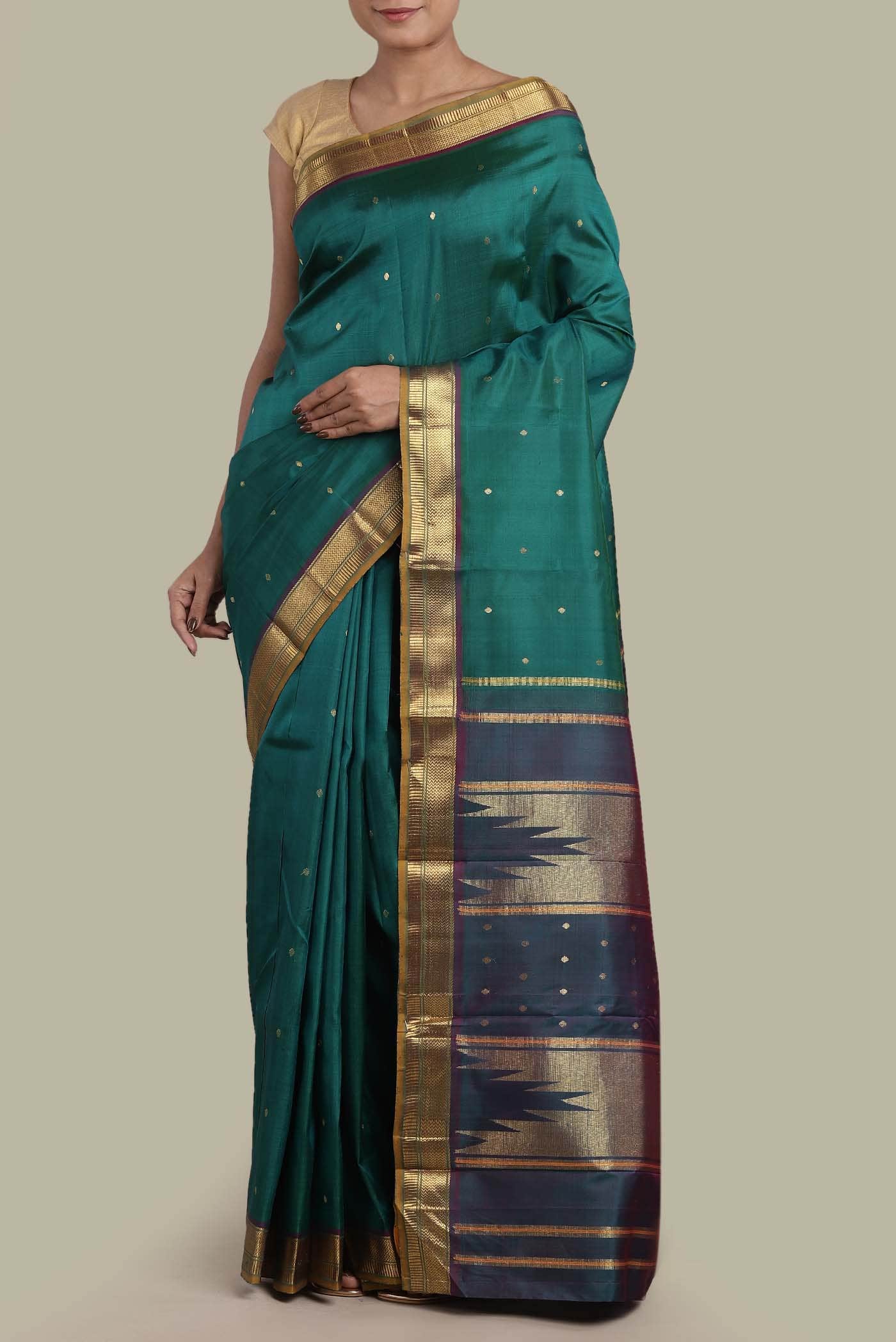 Green Kanchipuram Silk Saree
