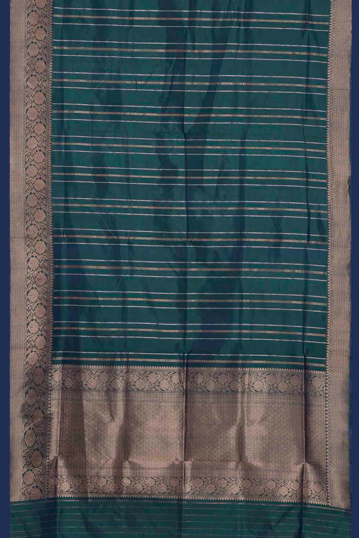 Blue Banarasi Katan Silk Saree