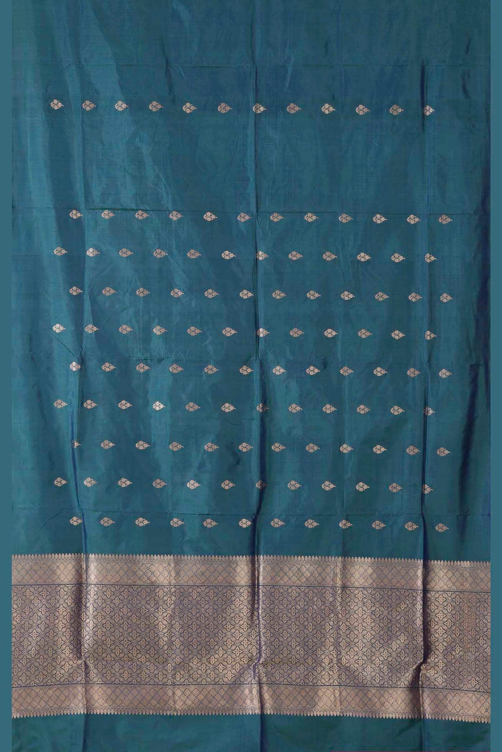 Blue Banarasi Katan Silk Saree