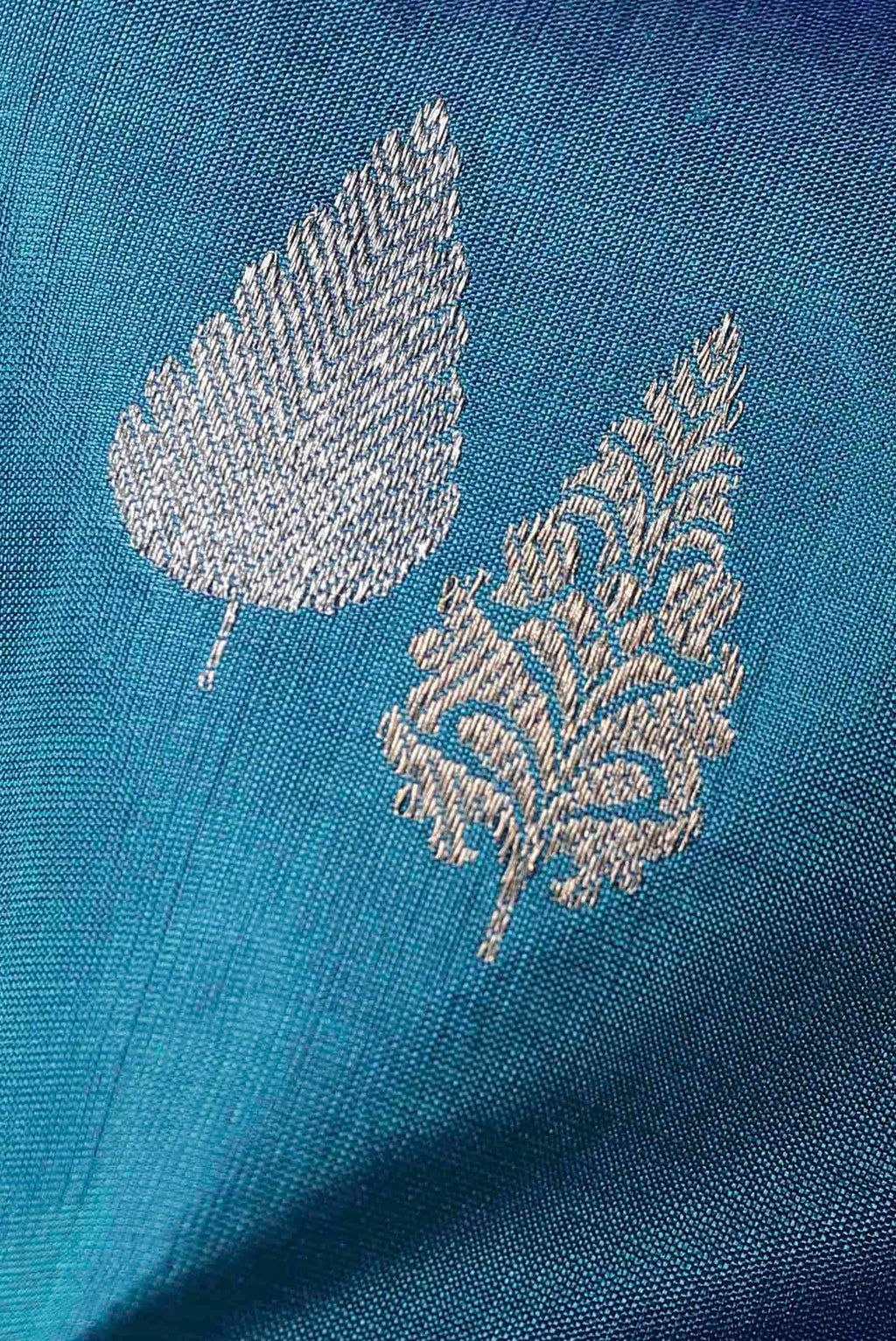 Blue Banarasi Katan Silk Saree