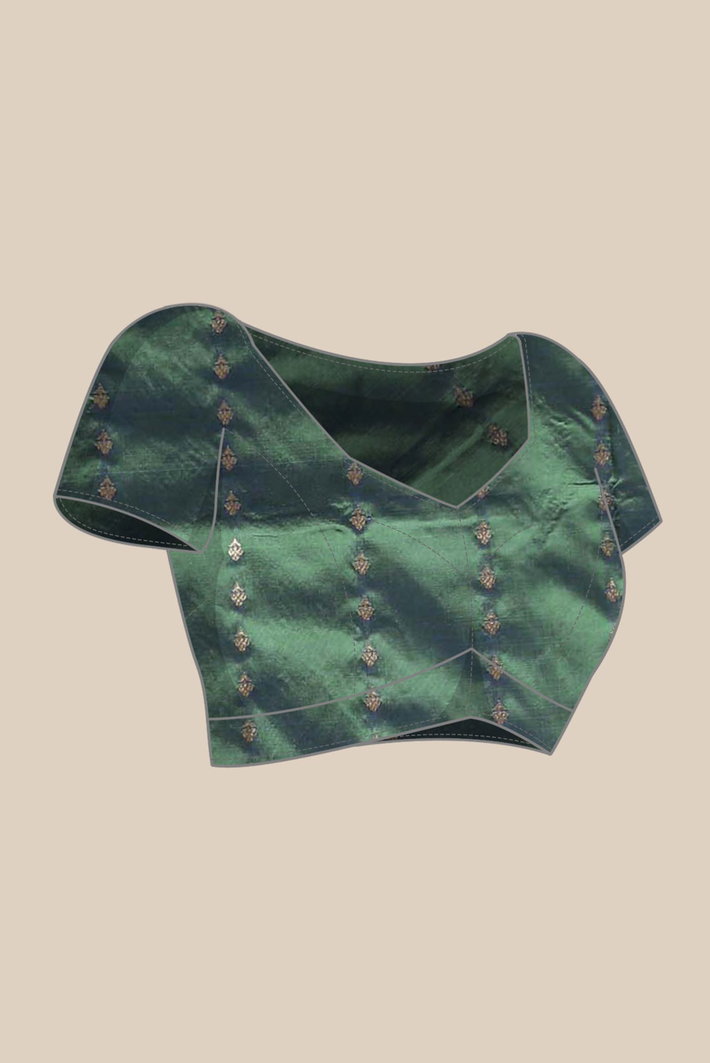 Green Banarasi Katan Silk Saree