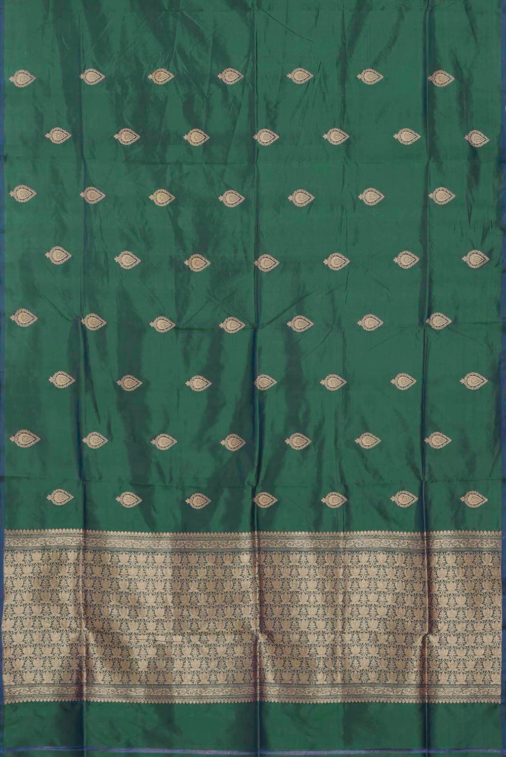 Green Banarasi Katan Silk Saree