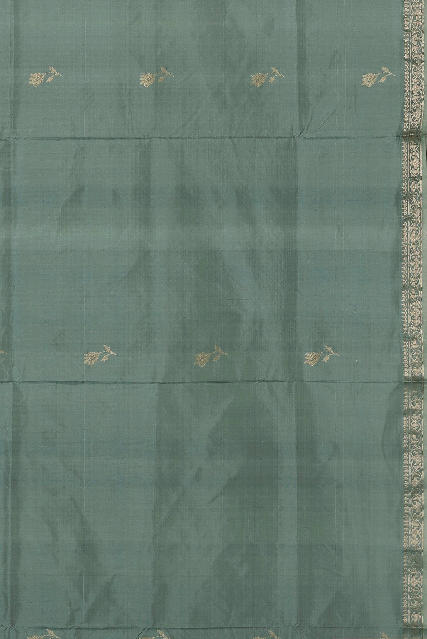 Green Banarasi Katan Silk Saree