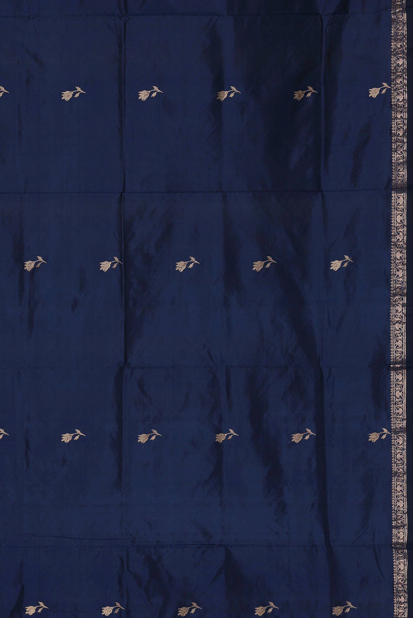 Blue Banarasi Katan Silk Saree