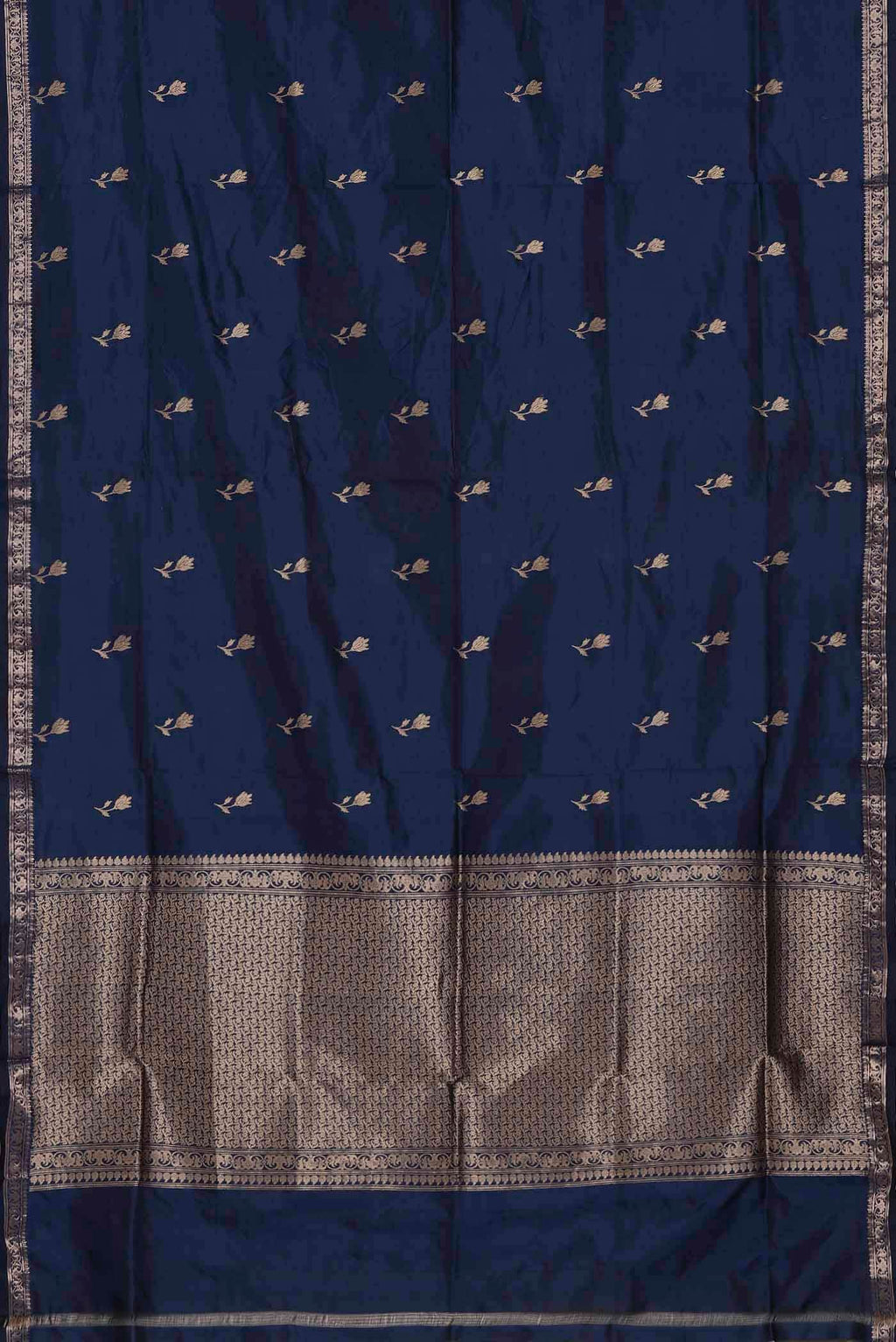 Blue Banarasi Katan Silk Saree