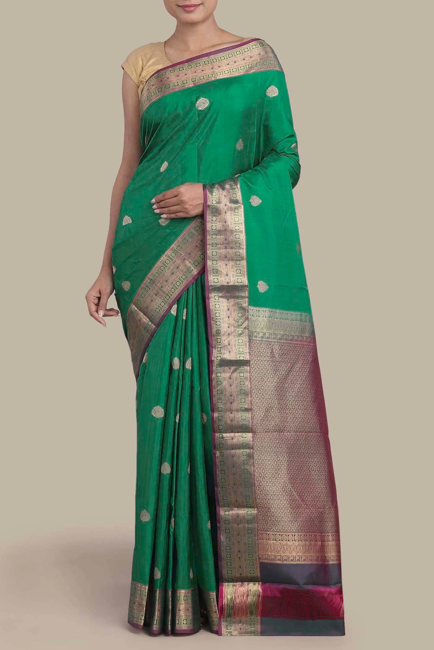 Green Kanchipuram Silk Saree