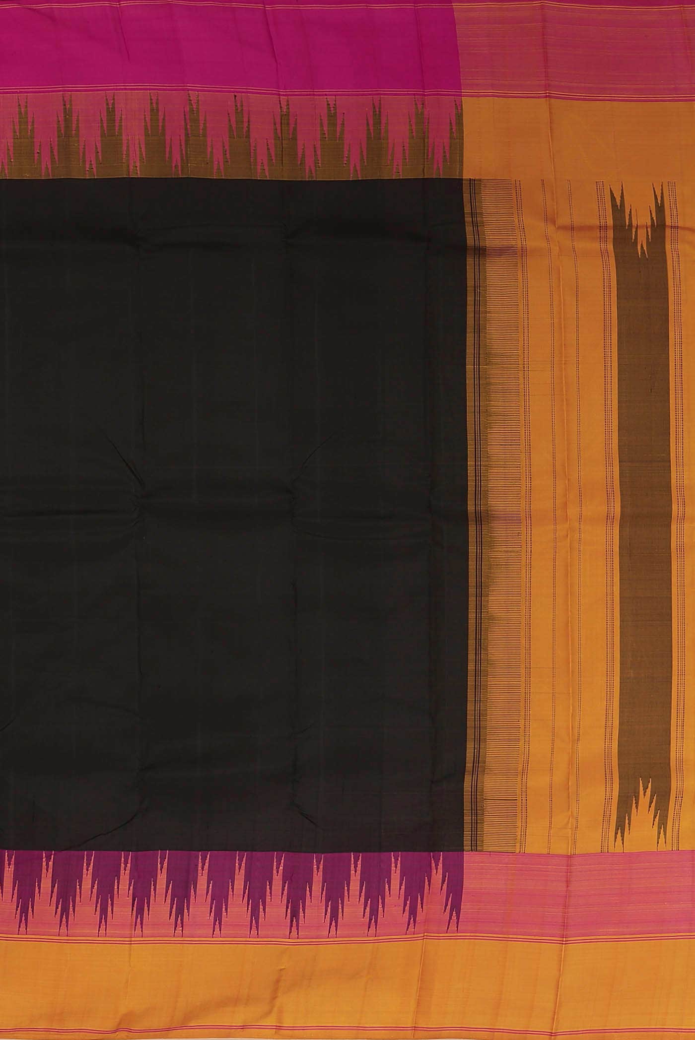 Black Kanchipuram Silk Saree