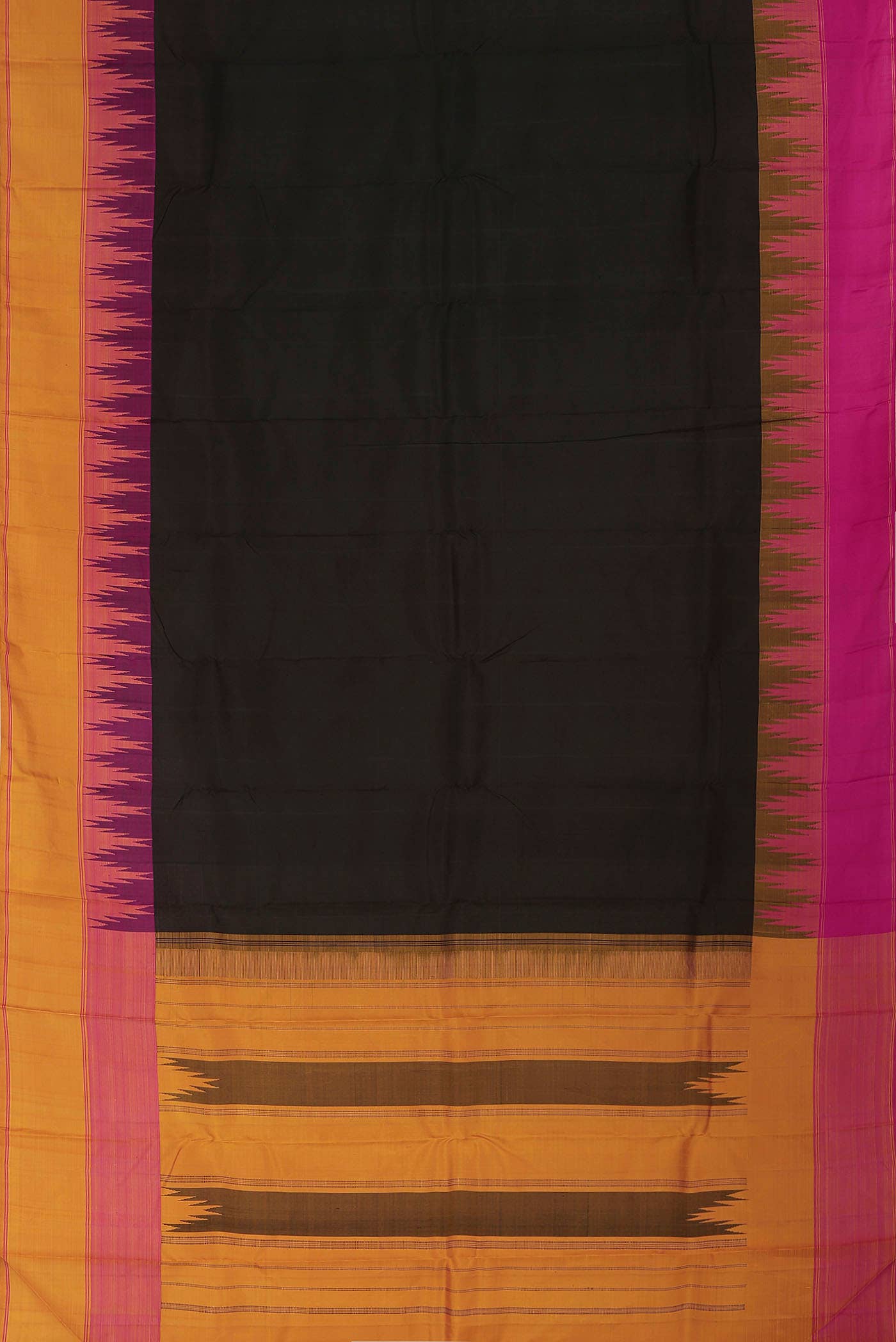 Black Kanchipuram Silk Saree
