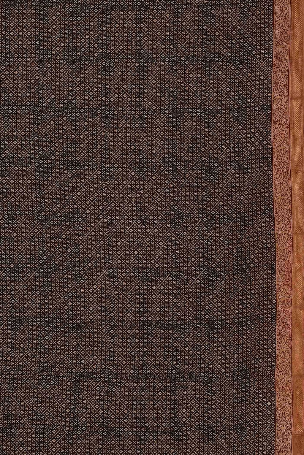 Black Mangalagiri Cotton Saree