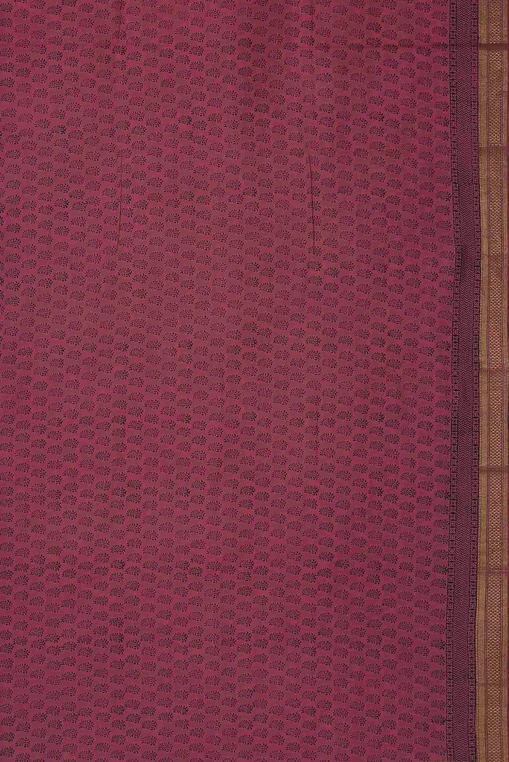 Black Mangalagiri Cotton Saree