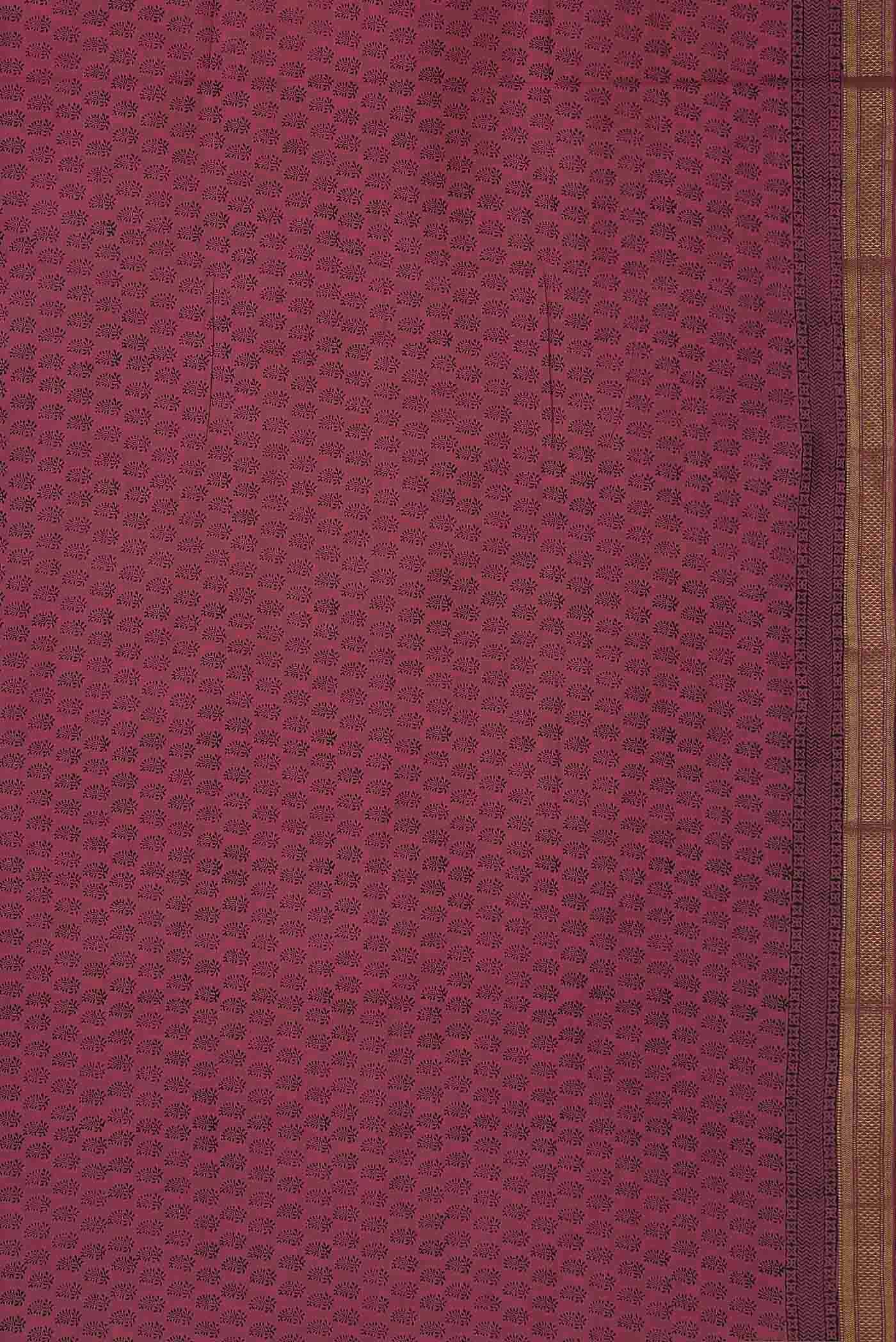 Black Mangalagiri Cotton Saree