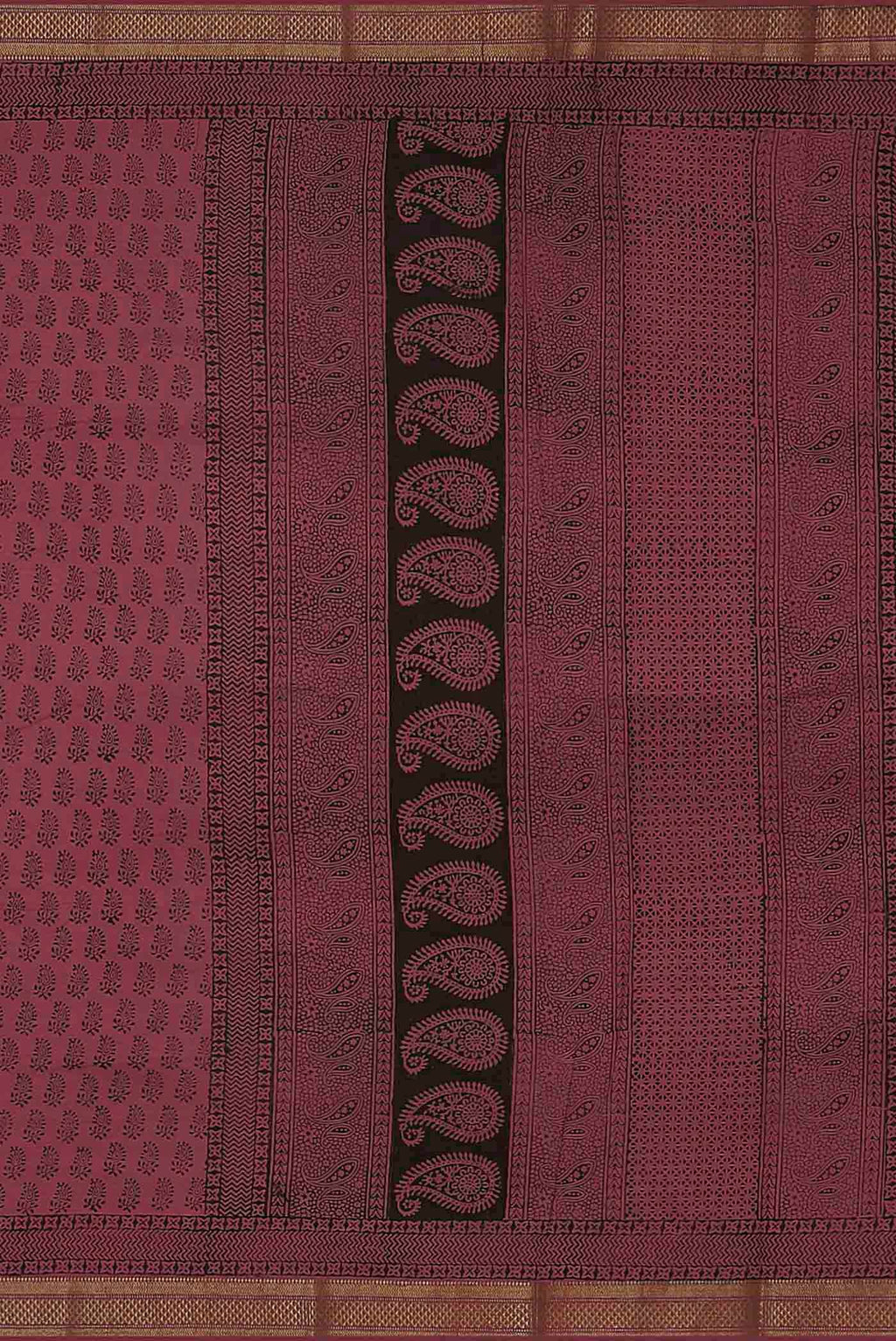 Black Mangalagiri Cotton Saree