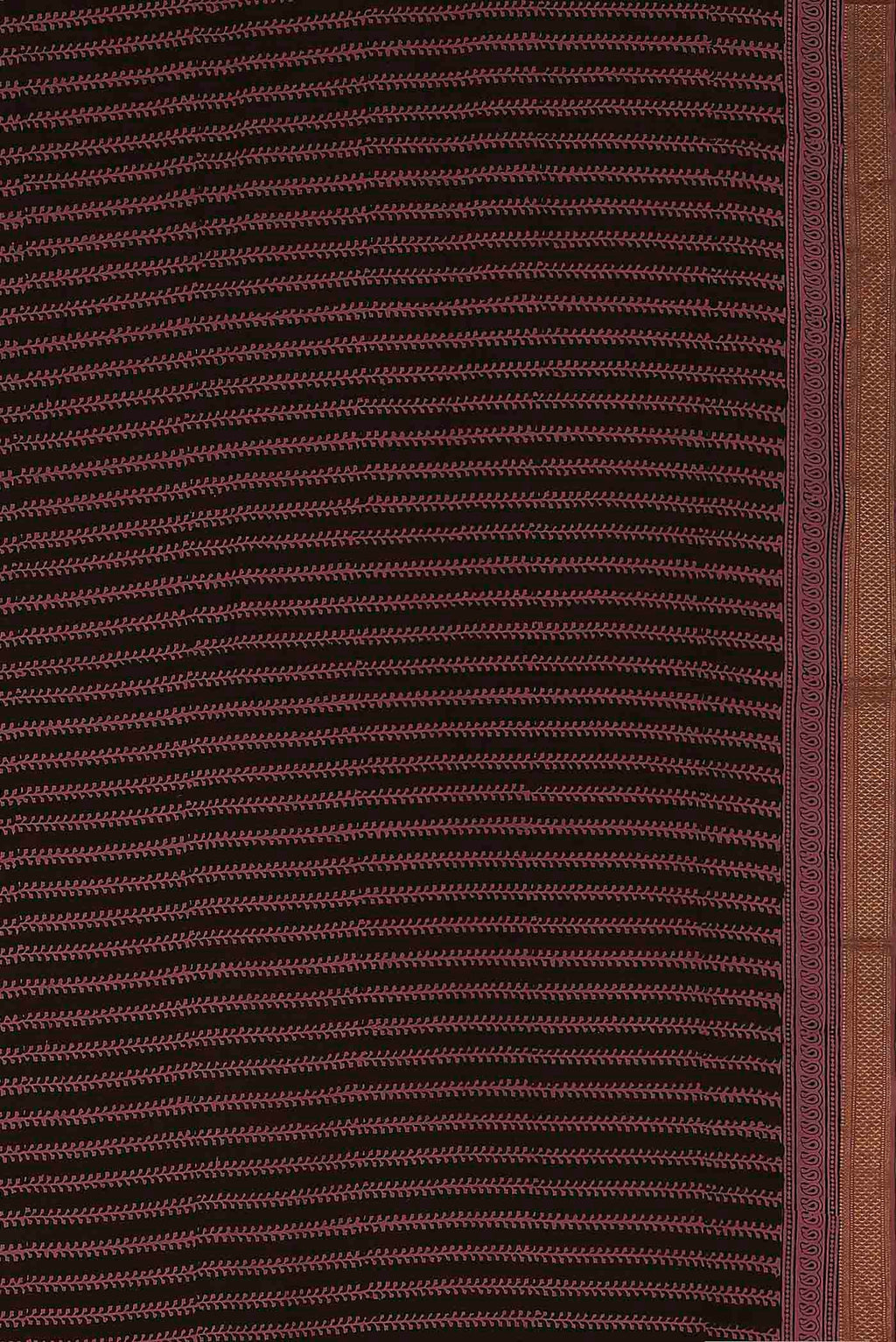 Black Mangalagiri Cotton Saree