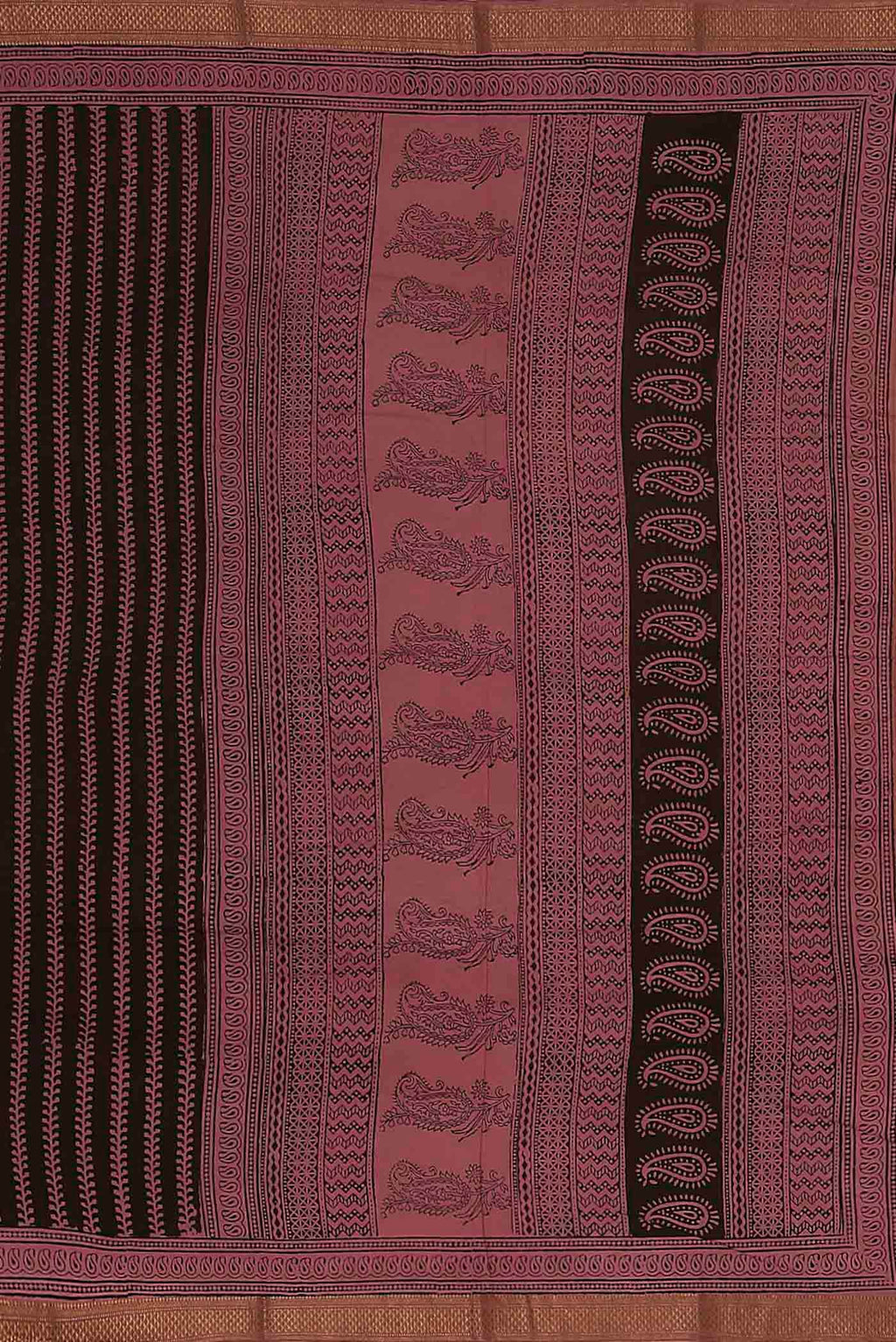 Black Mangalagiri Cotton Saree