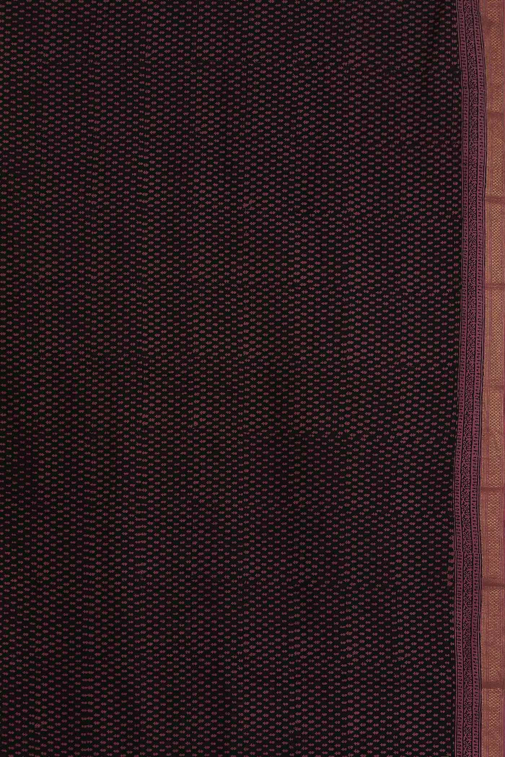Black Mangalagiri Cotton Saree
