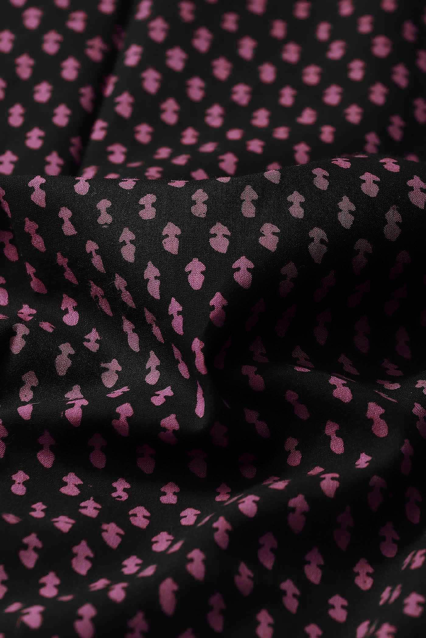 Black Mangalagiri Cotton Saree