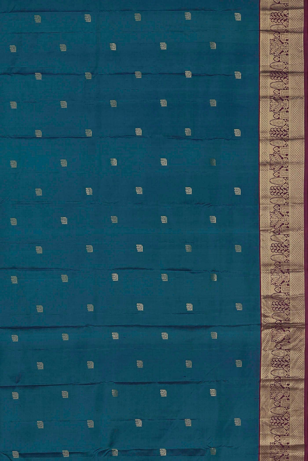 Blue Kanchipuram Silk Saree