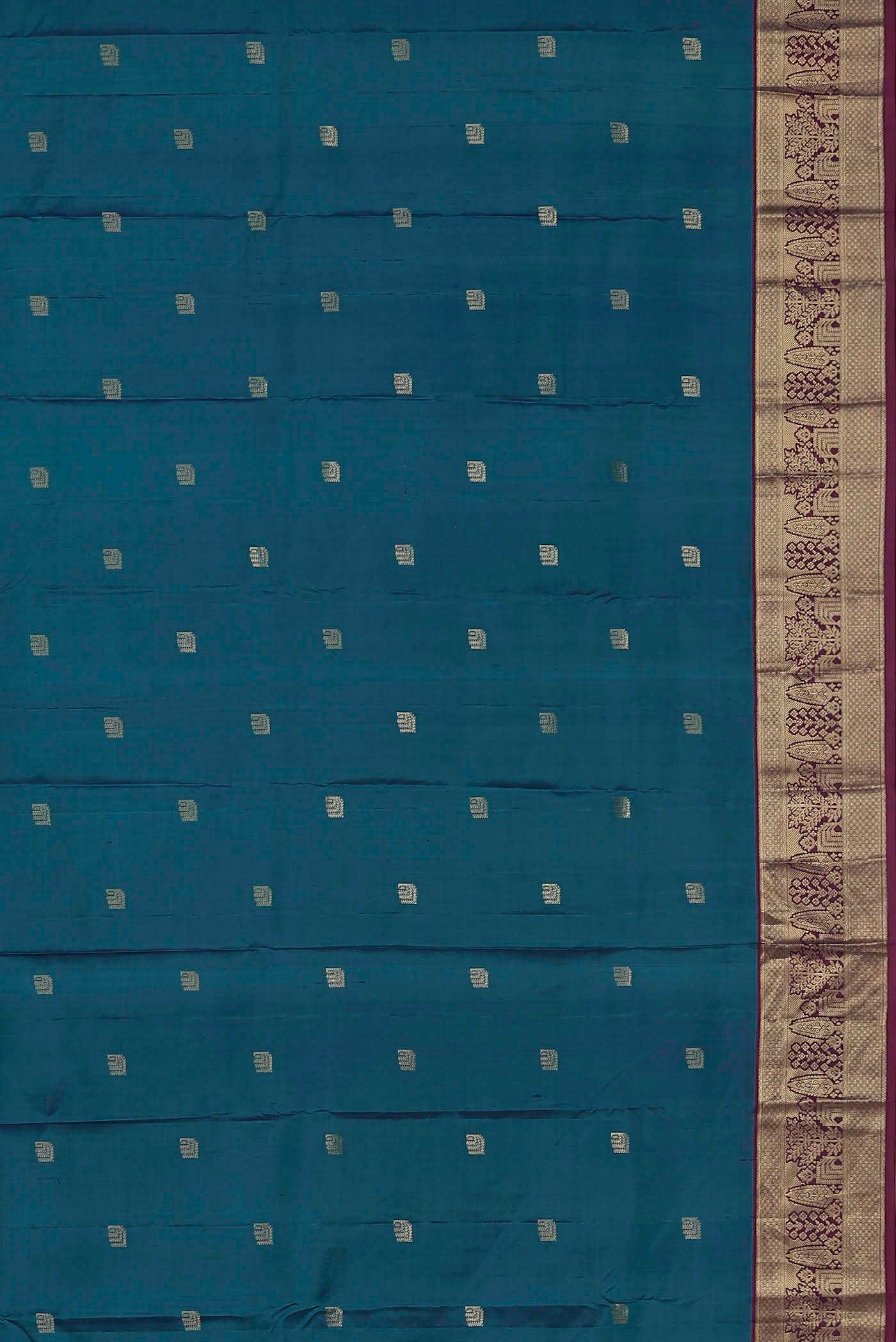 Blue Kanchipuram Silk Saree