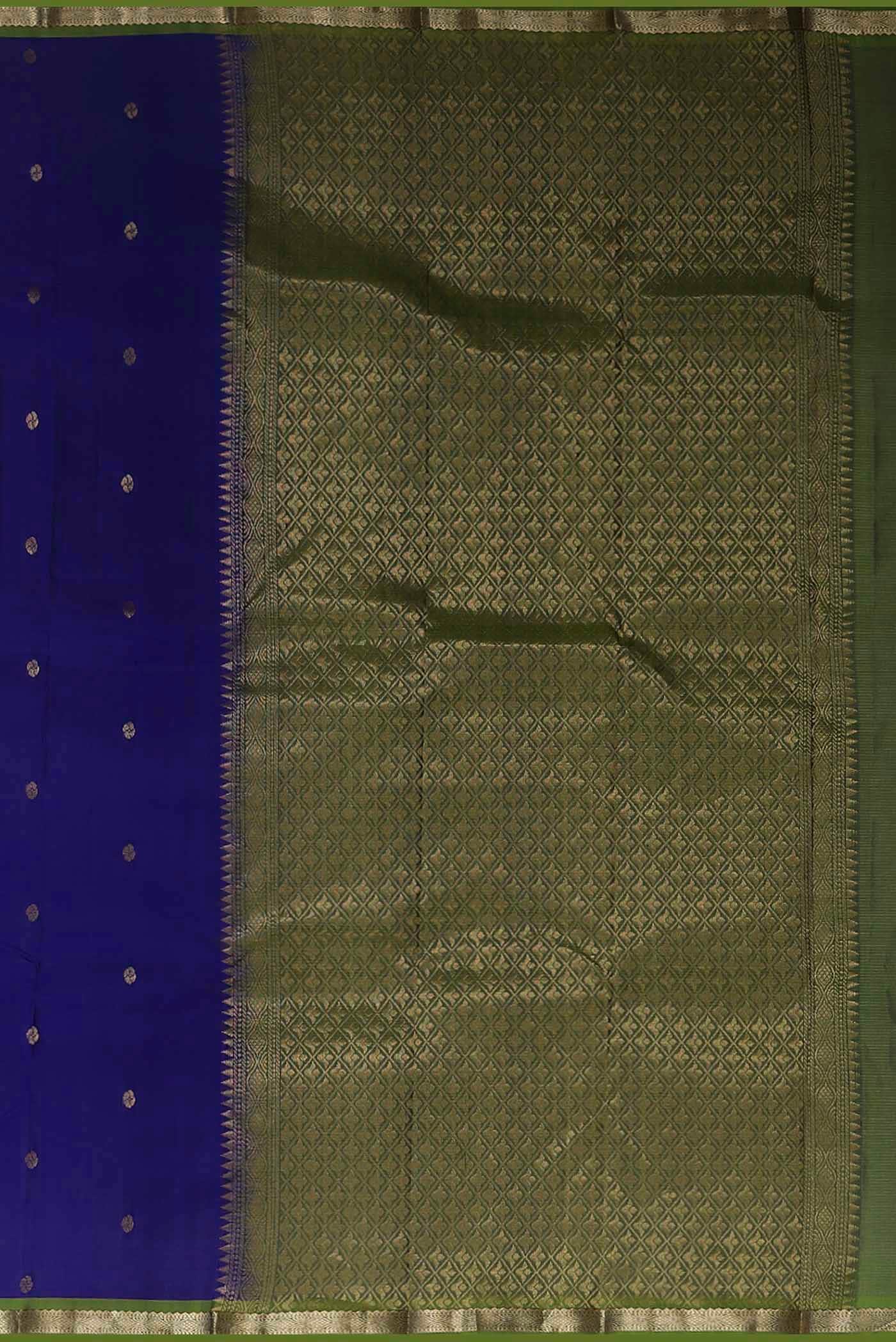 Blue Kanchipuram Silk Saree